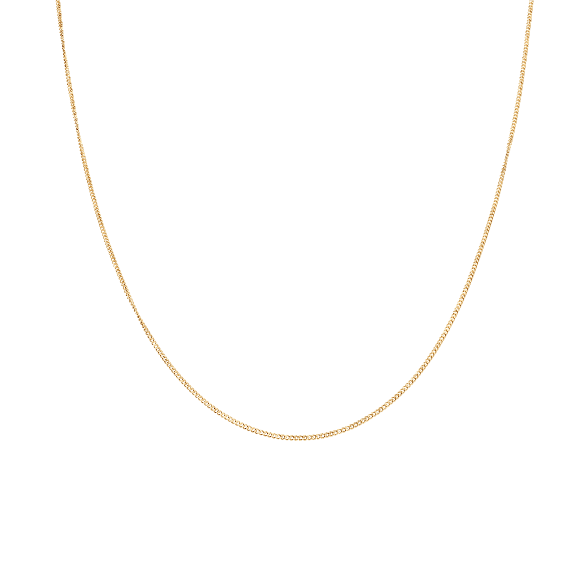 Curb chain 42cm 18K gold - Image 2