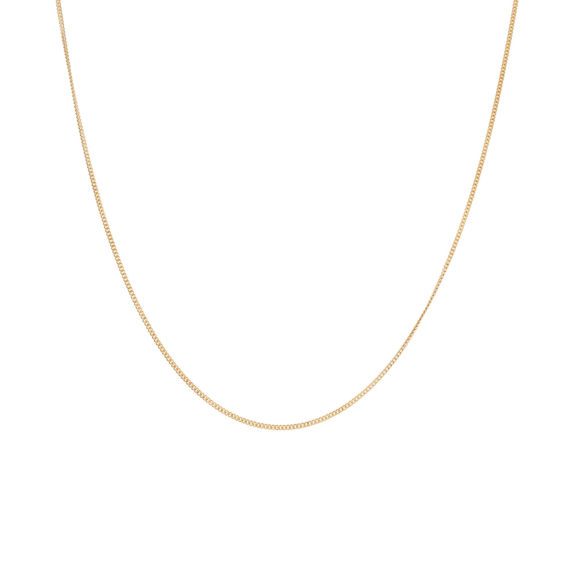 Curb chain 42cm 18K gold - Image 2