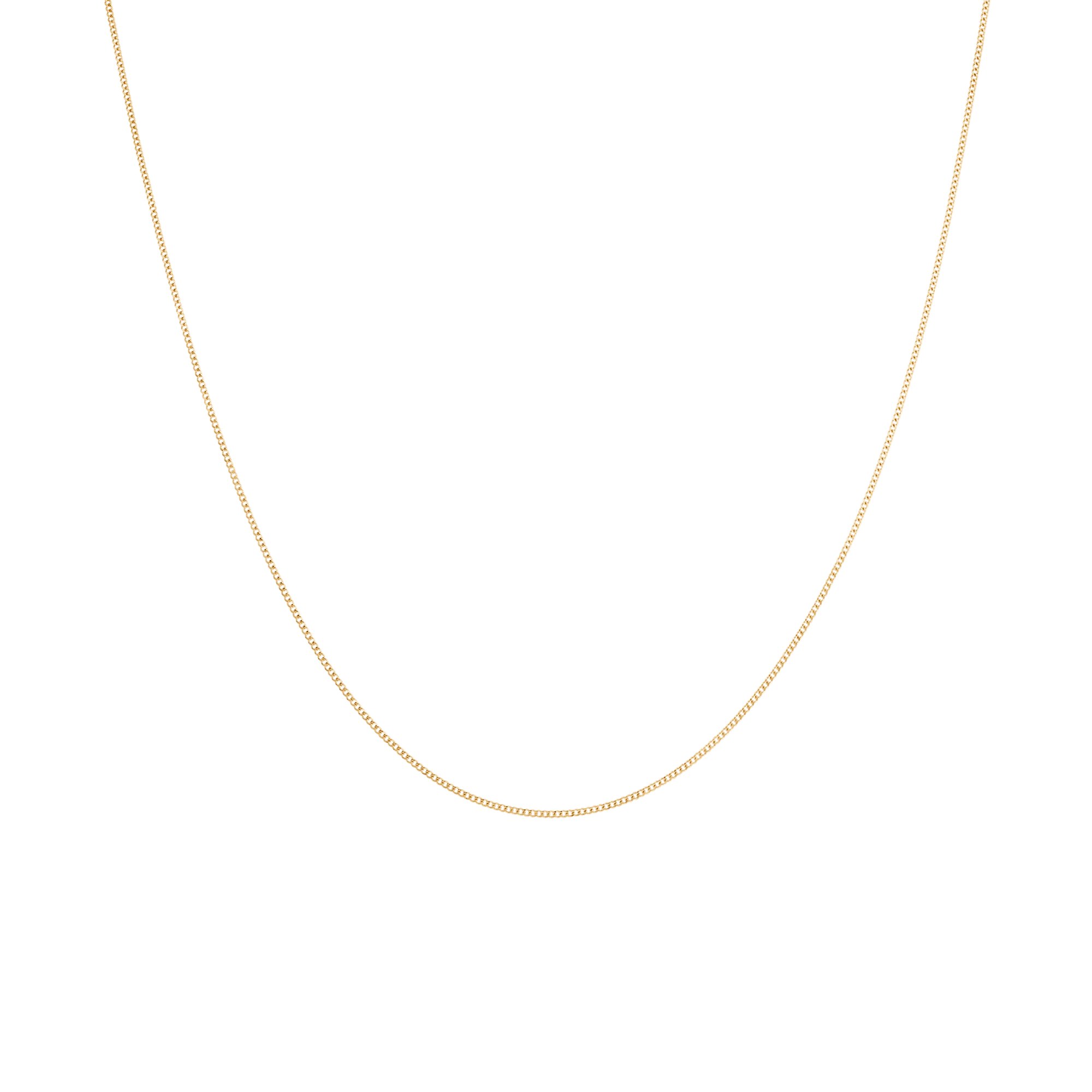 Curb chain 42cm 18K gold - Image 2