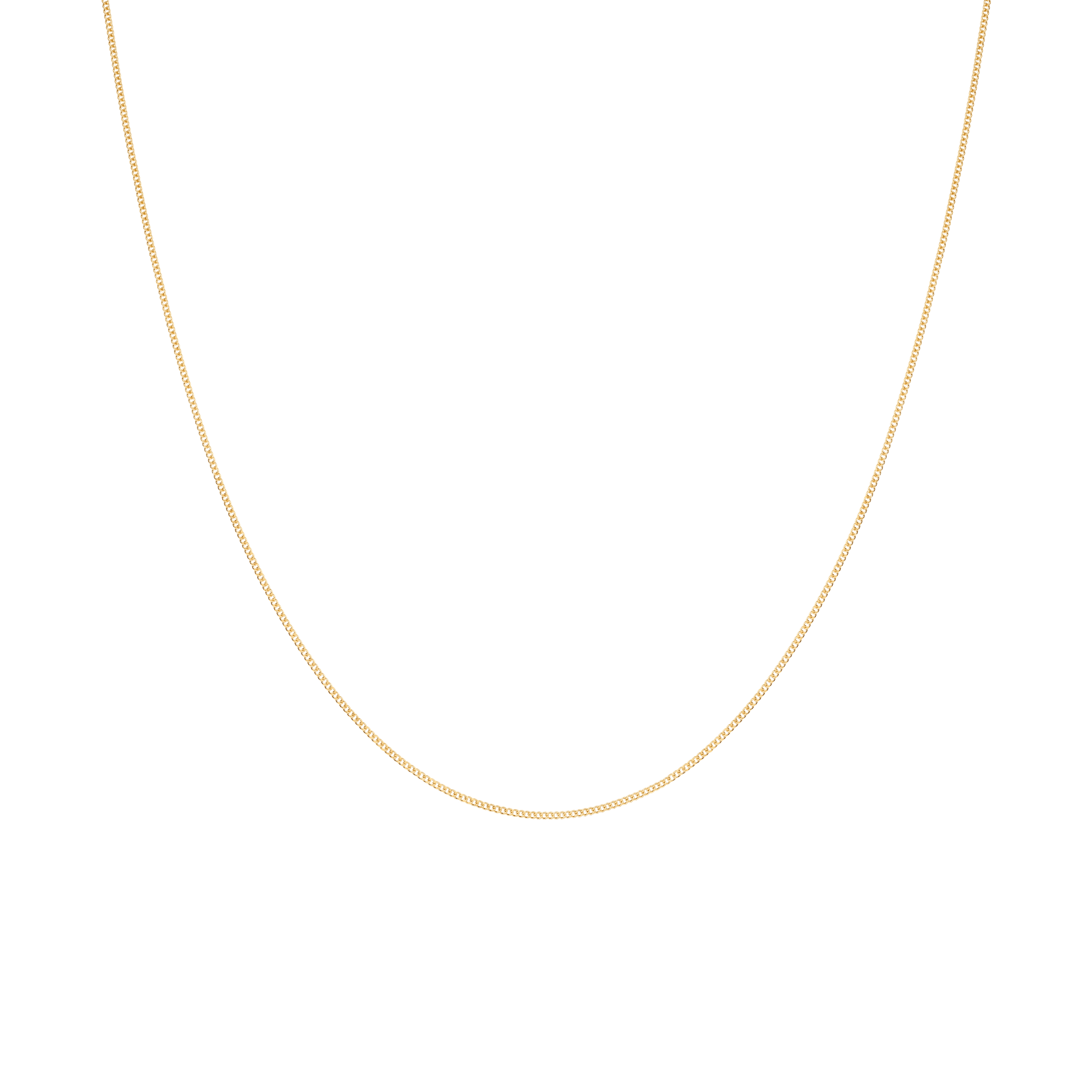 Curb chain 42cm 18K gold - Image 2