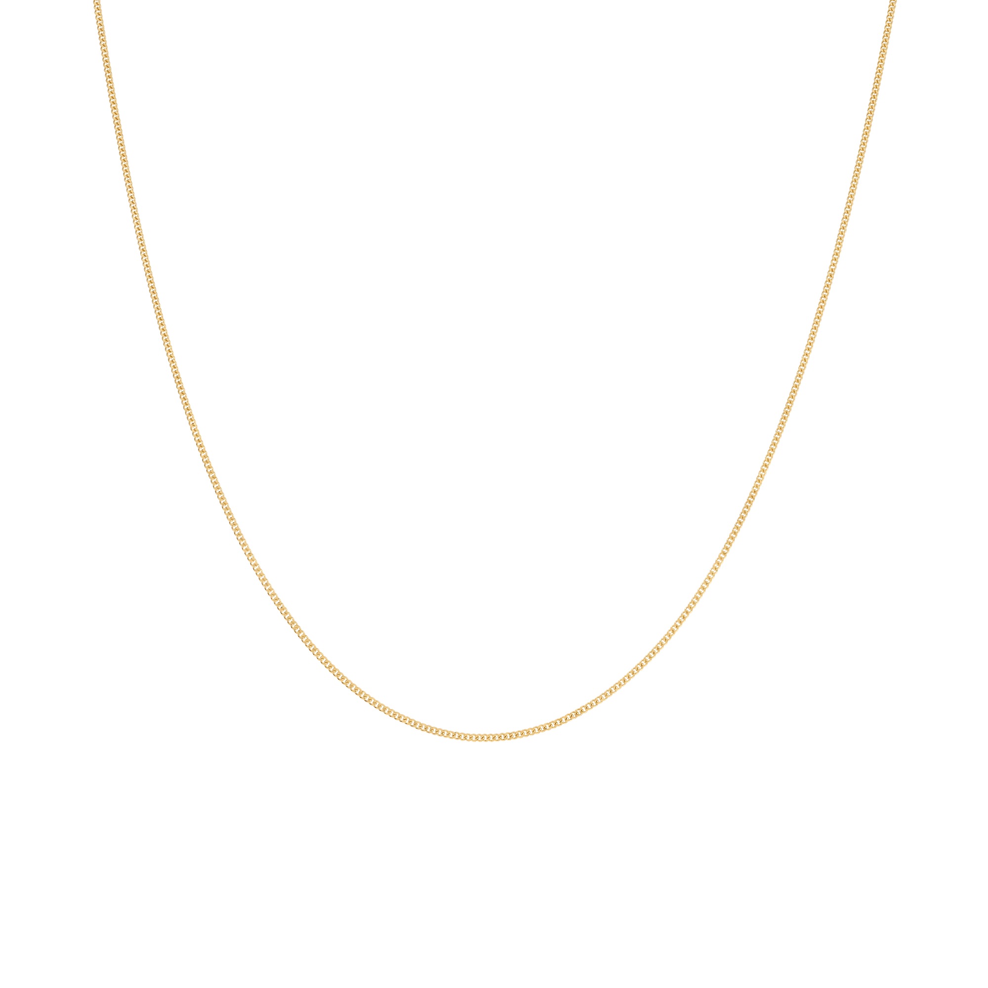 Curb chain 42cm 18K gold - Image 2