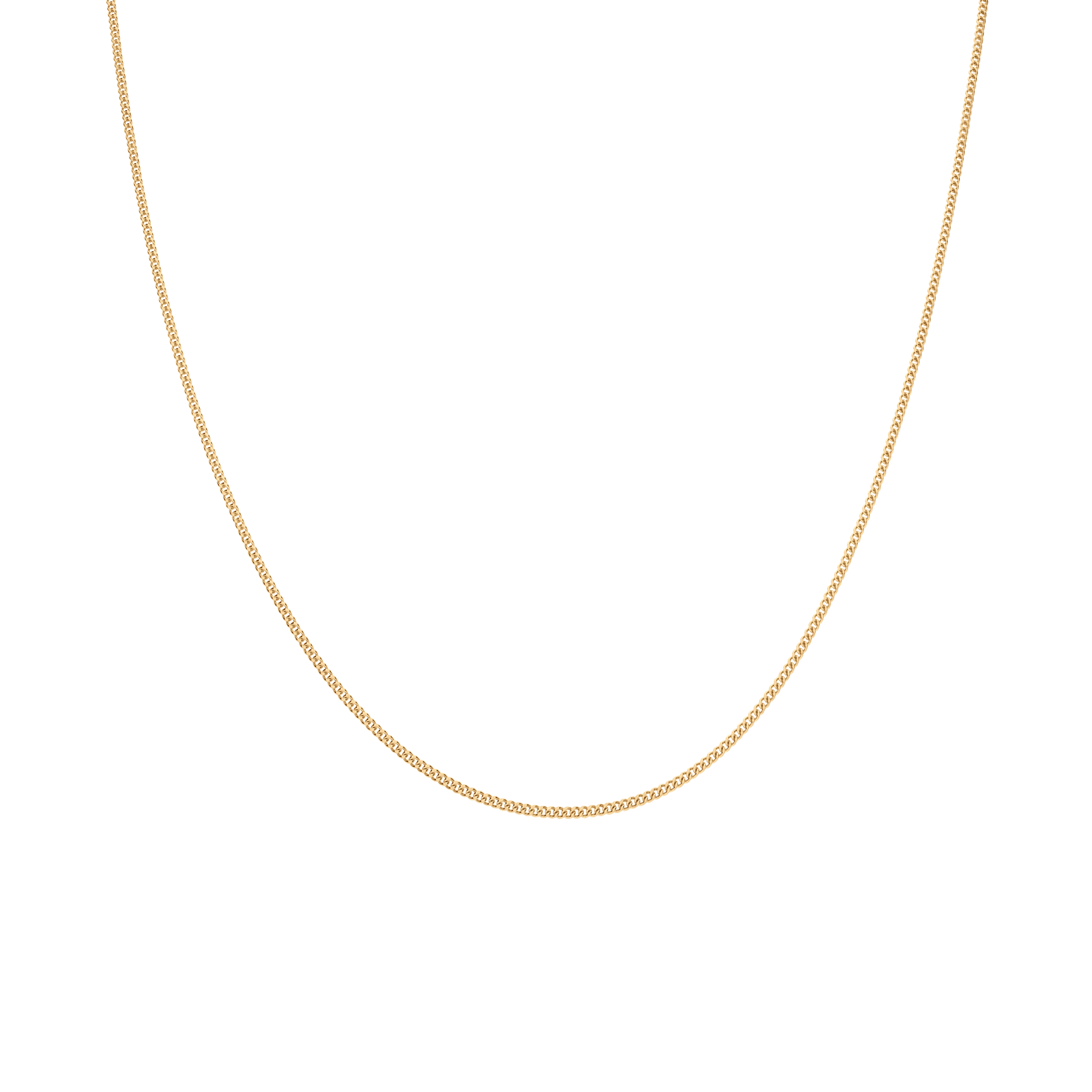 Curb chain 42cm 18K gold - Image 2