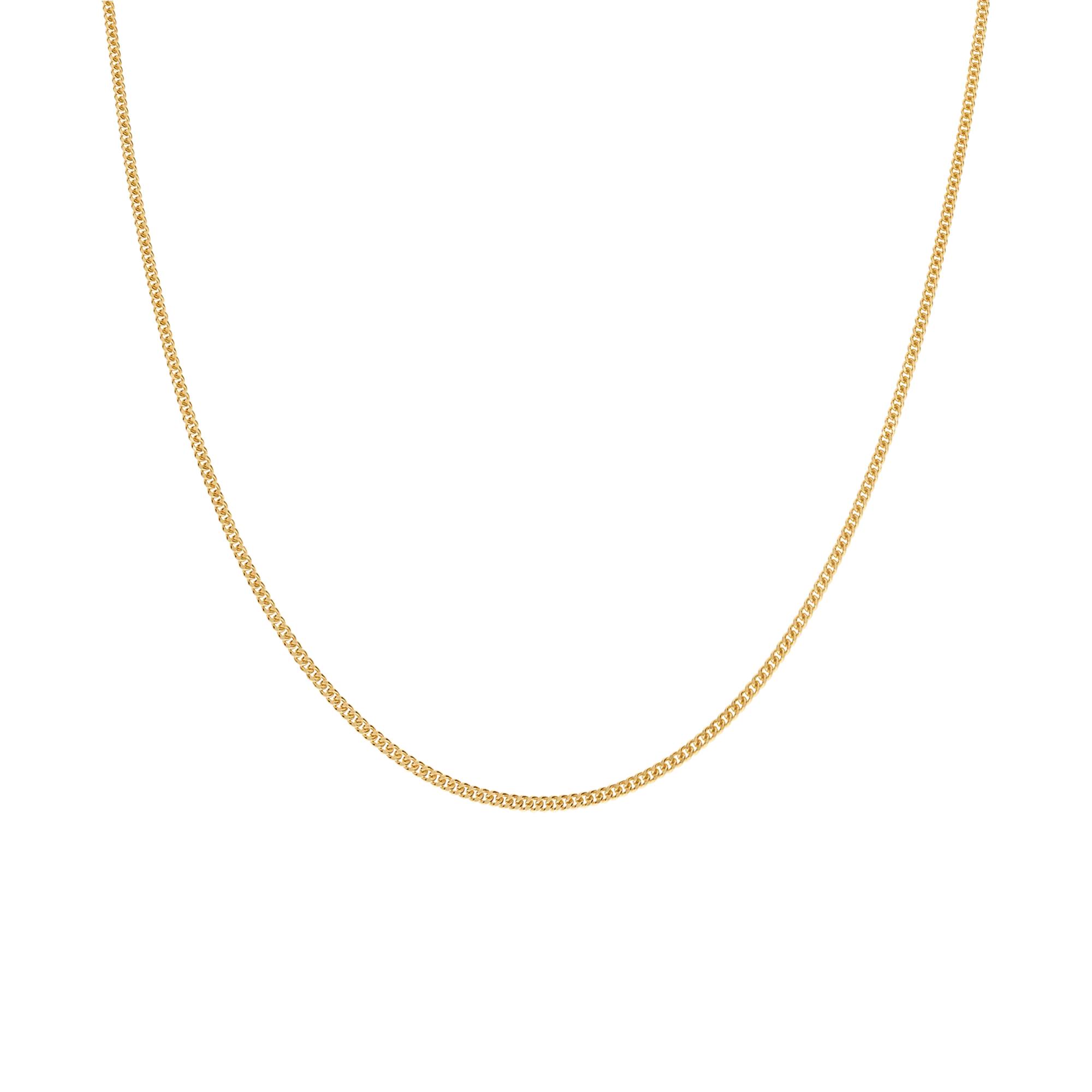 Curb chain 42cm 18K gold - Image 2