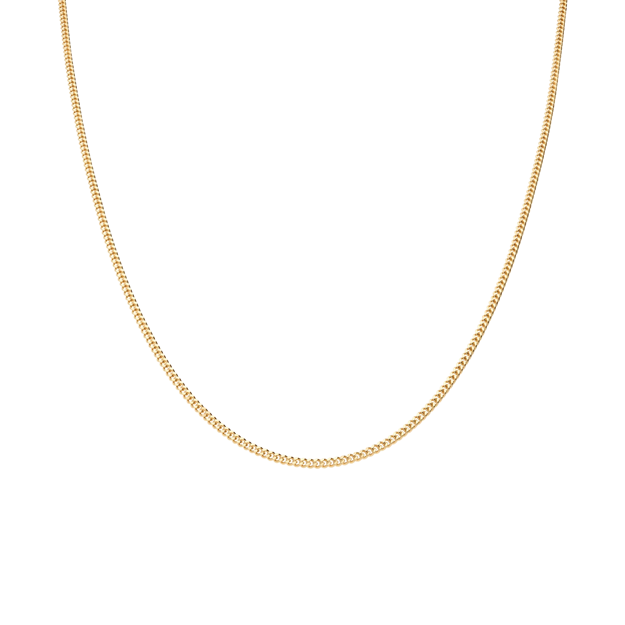 Curb chain 42cm 18K gold - Image 2