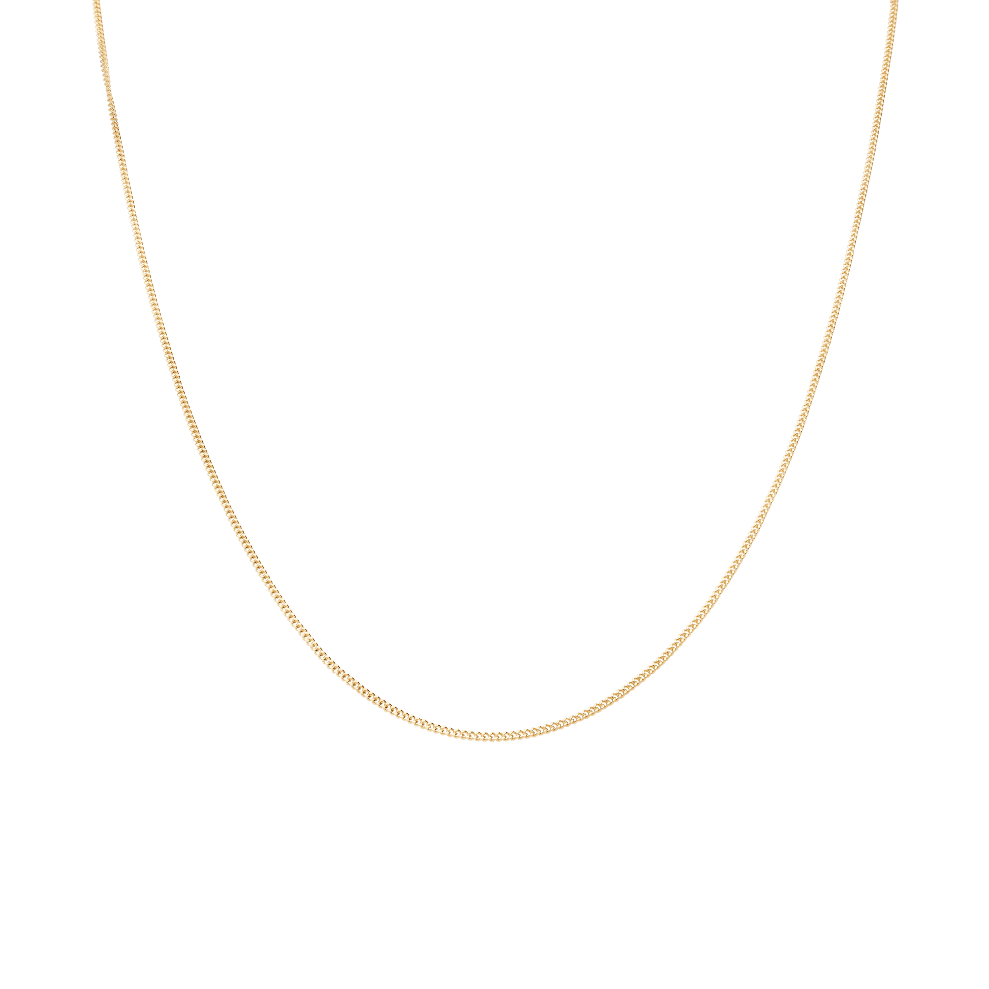 Curb chain 42cm 18K gold - Image 2