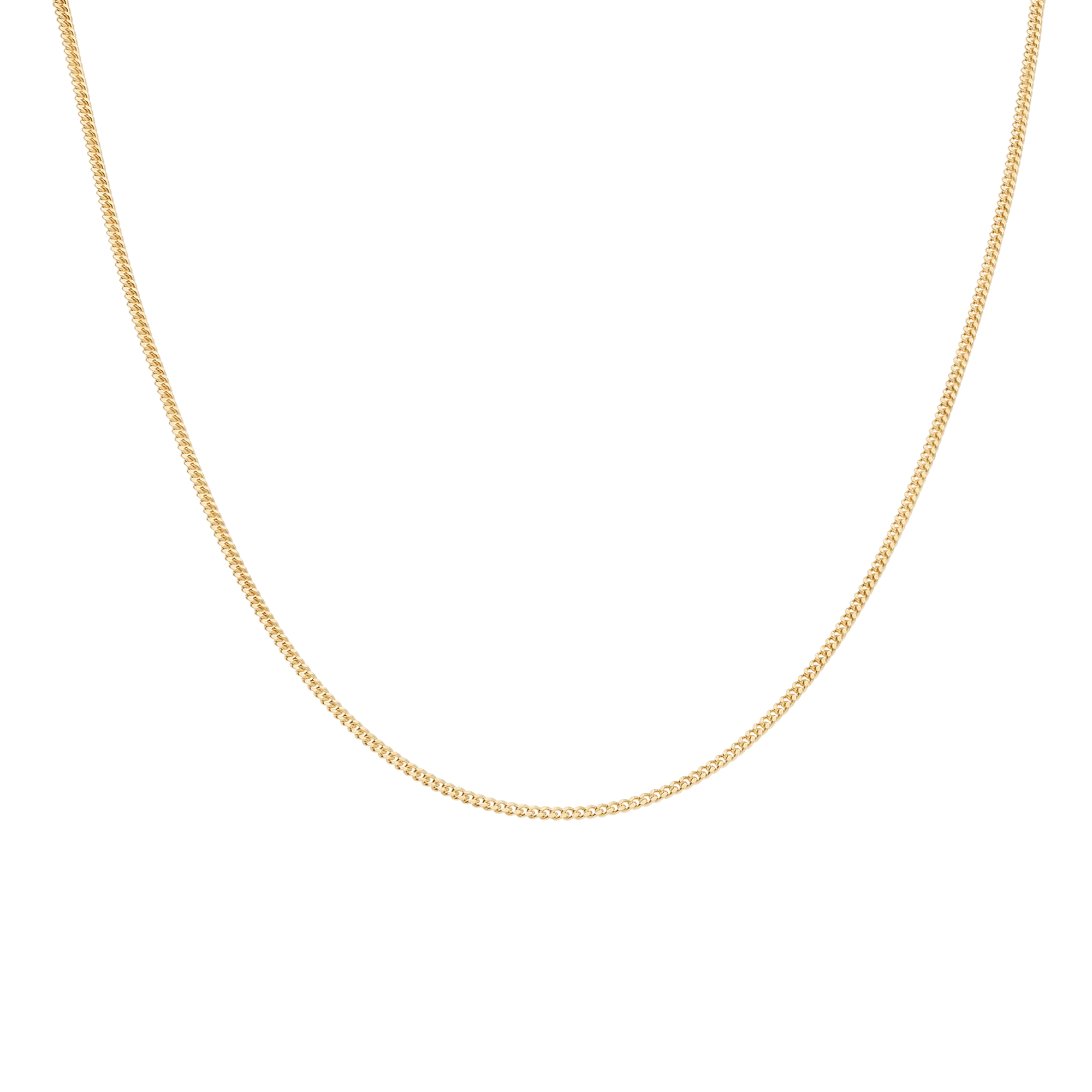 Curb chain 42cm 18K gold - Image 2