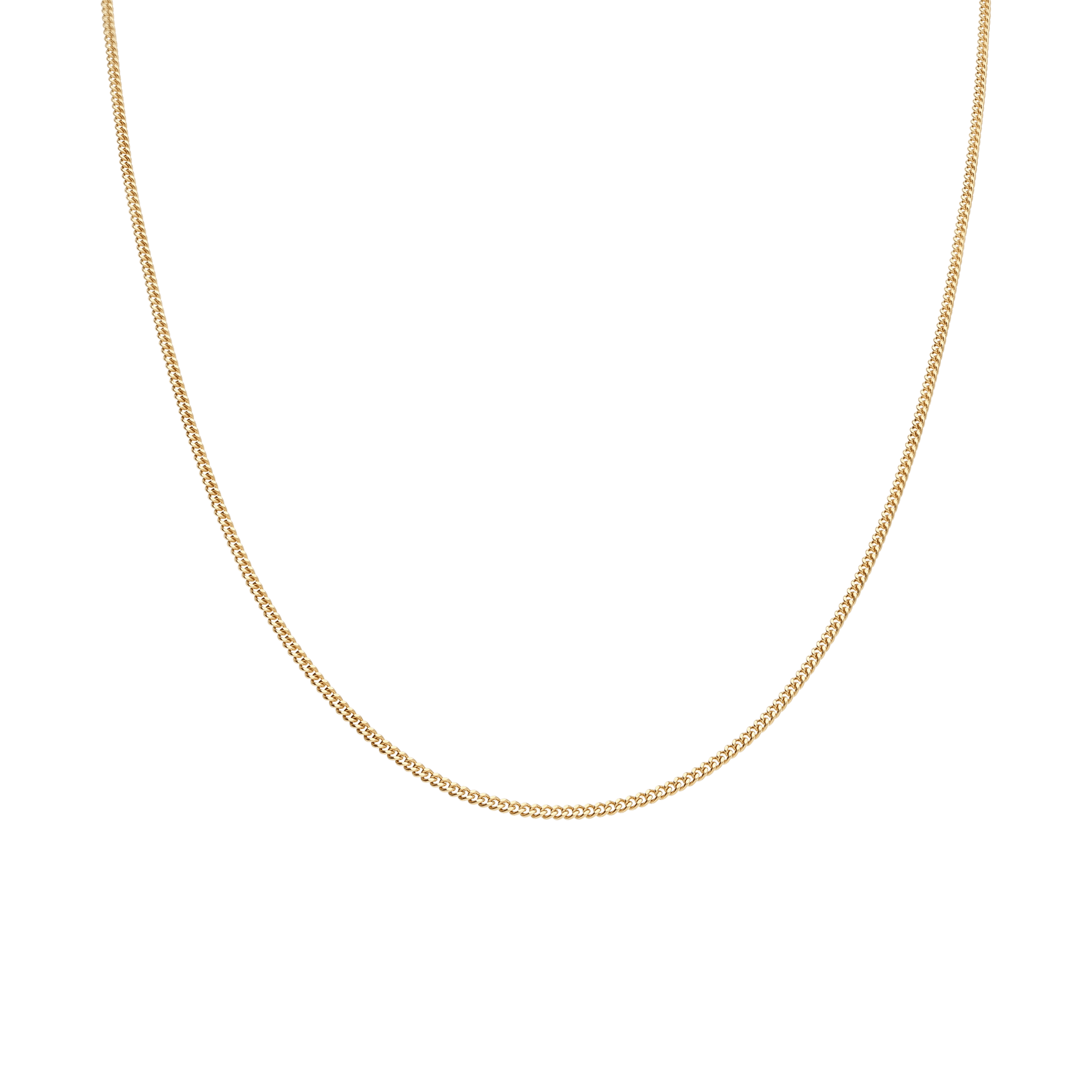 Curb chain 42cm 18K gold - Image 2