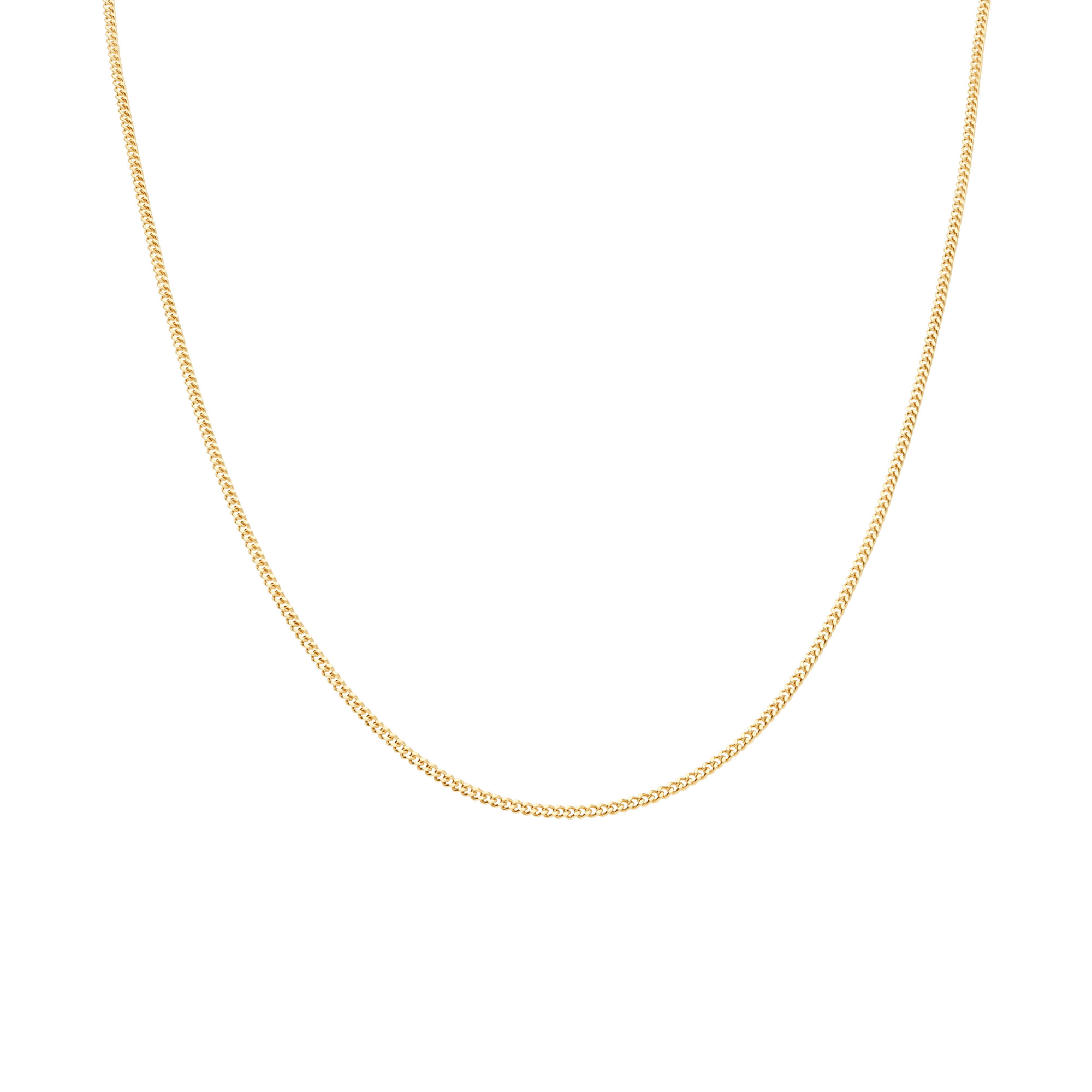 Curb chain 42cm 18K gold - Image 2