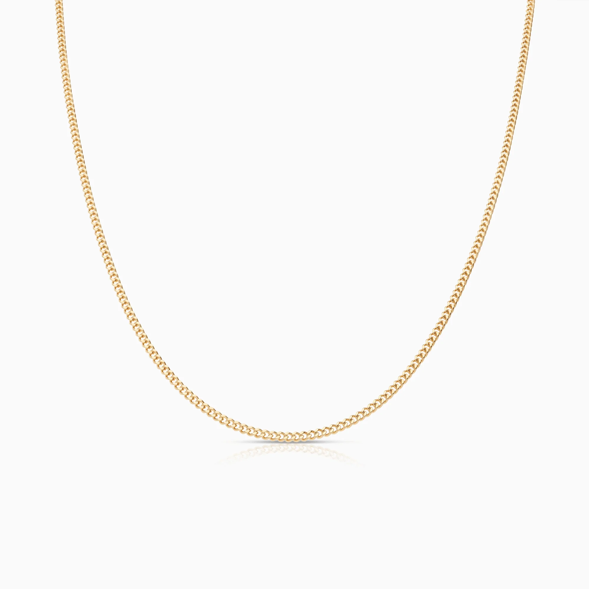 Curb chain 43.5cm 18K gold