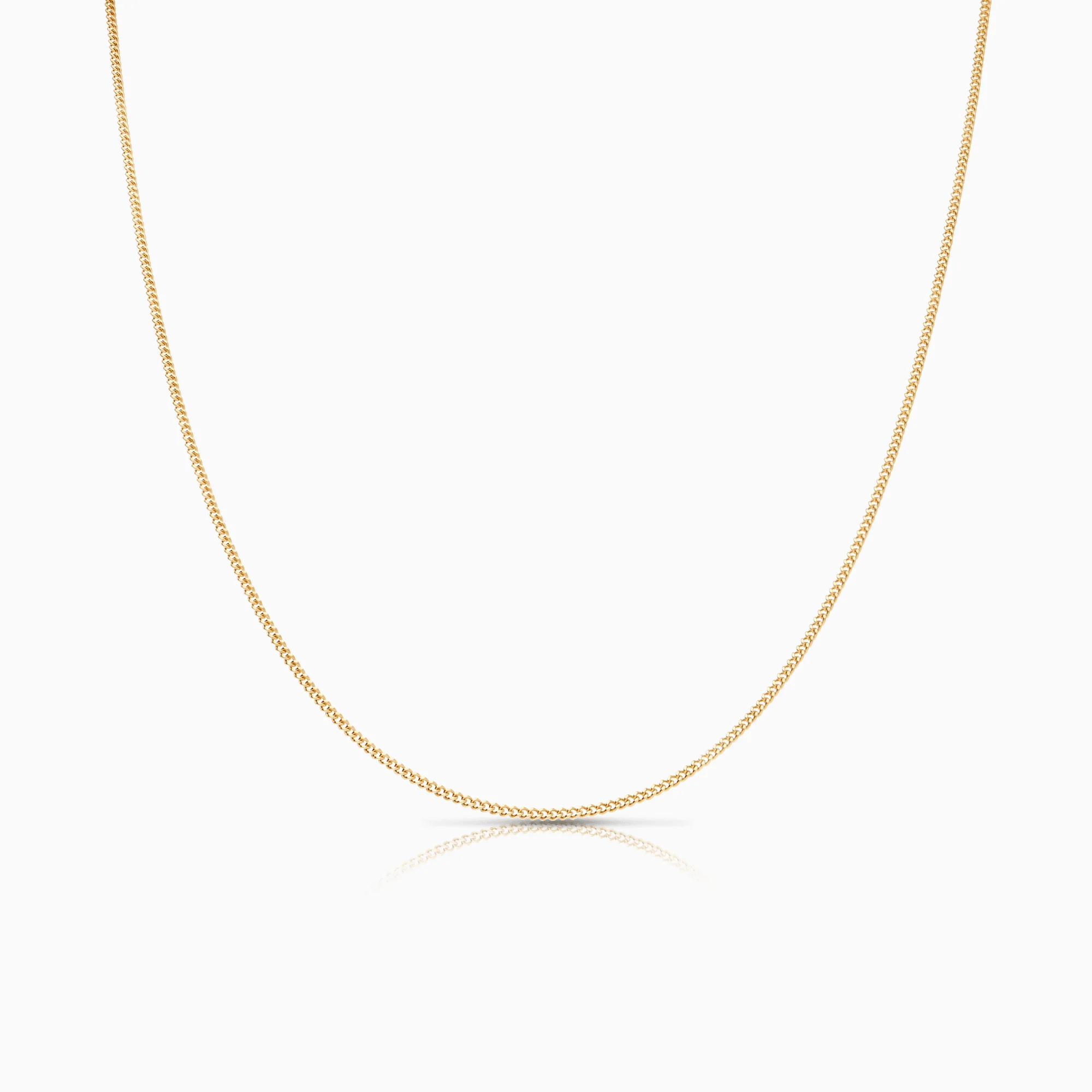 Curb chain 43.5cm 18K gold