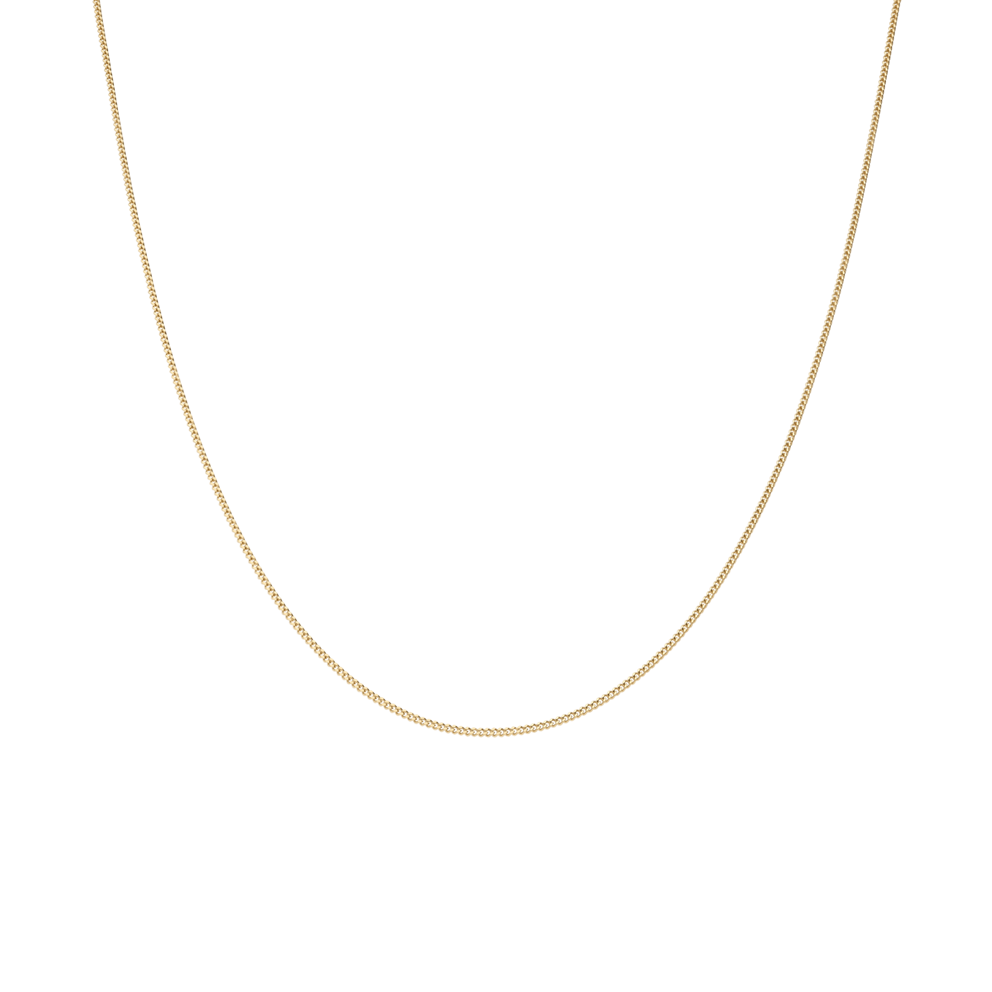 Curb Chain 43cm 18K Gold - Image 2