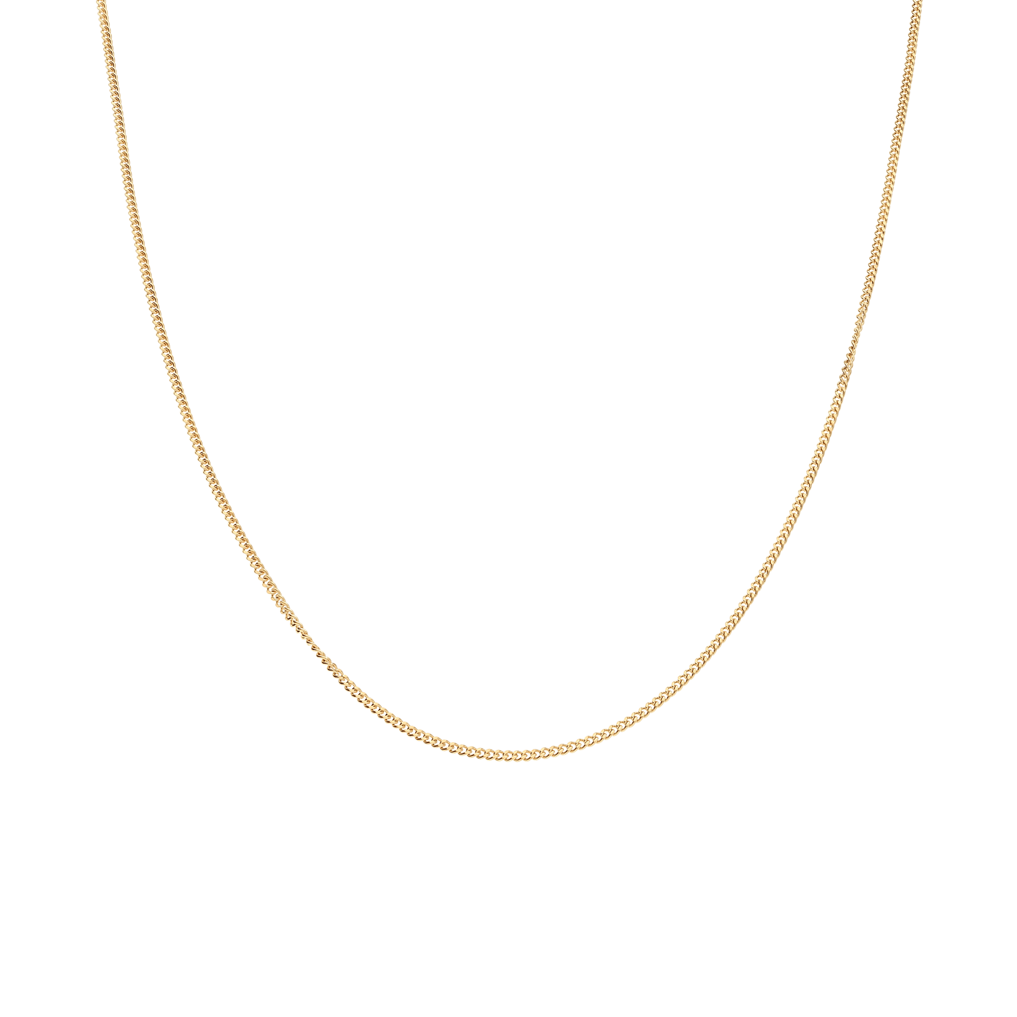 Curb Chain 43cm 18K Gold - Image 2