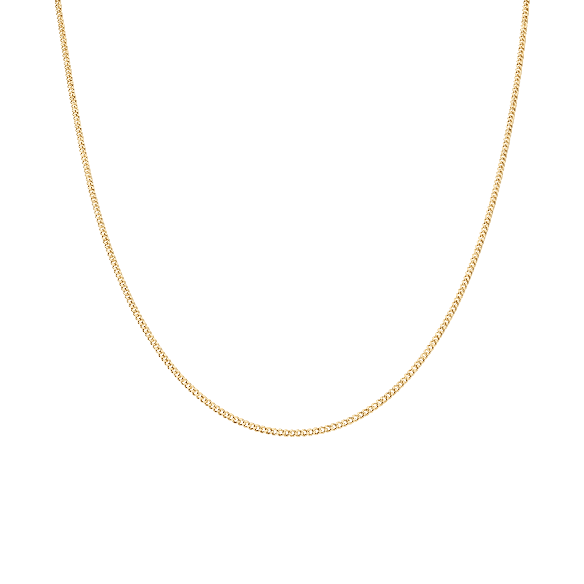 Curb Chain 43cm 18K Gold - Image 2