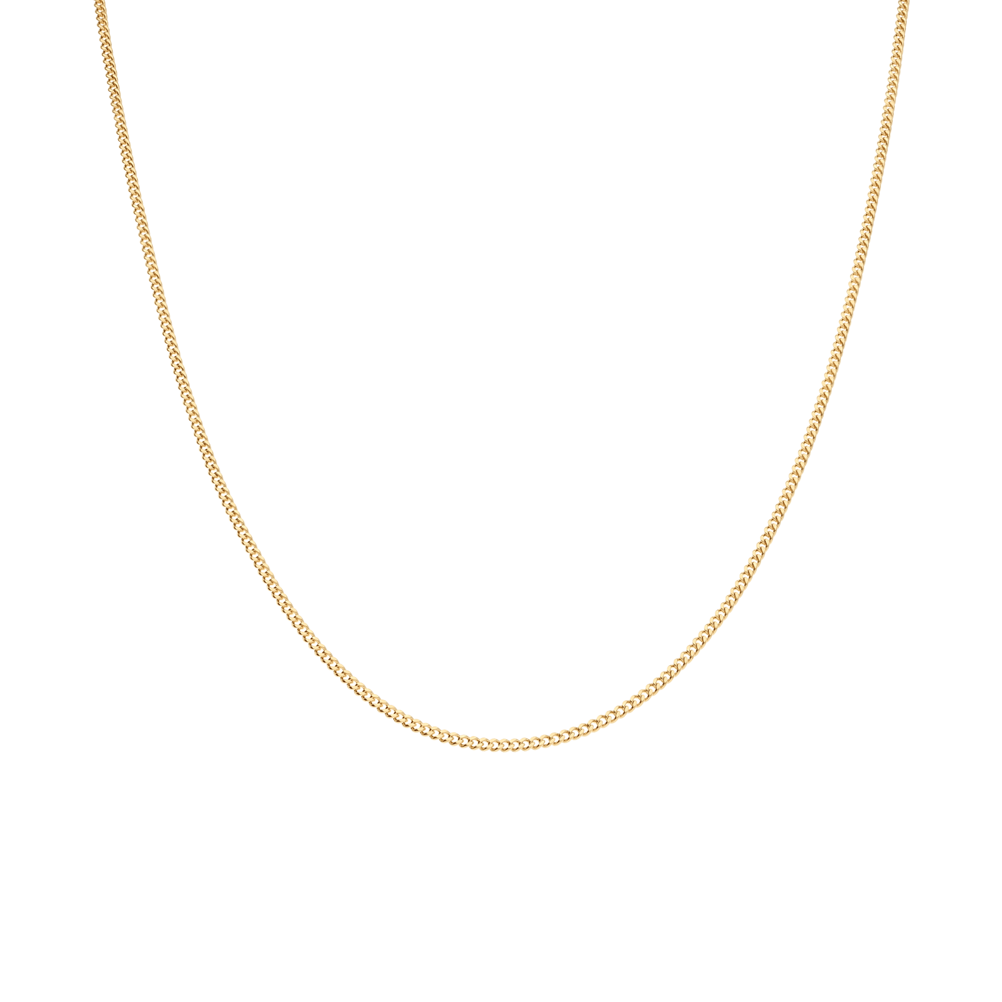 Curb chain 44.5cm 18K gold - Image 2