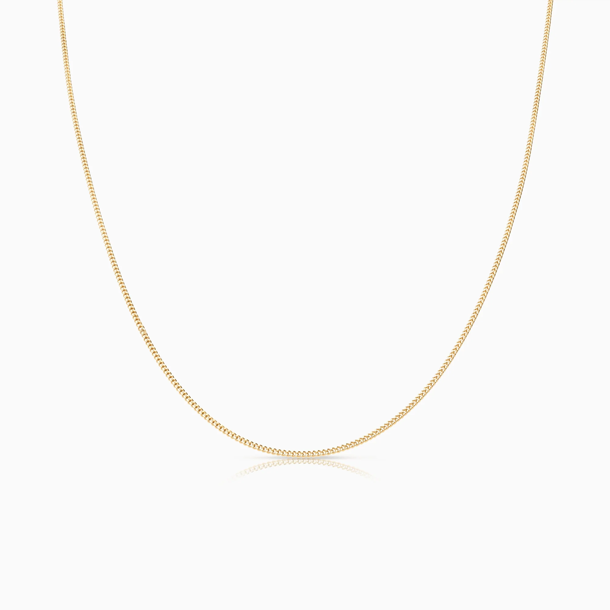 Curb chain 45.5cm 18K gold