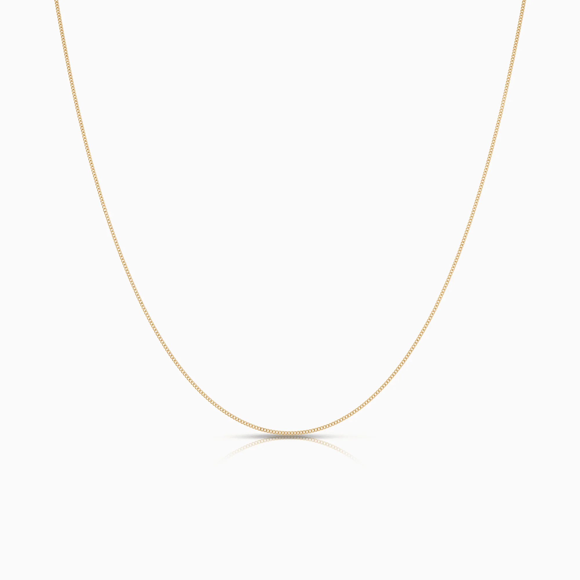 Curb chain 45.5cm 18K gold