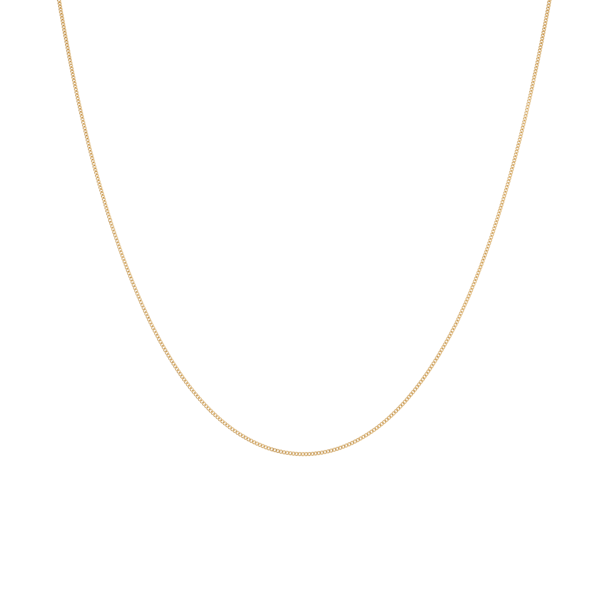 Curb chain 45.5cm 18K gold - Image 2