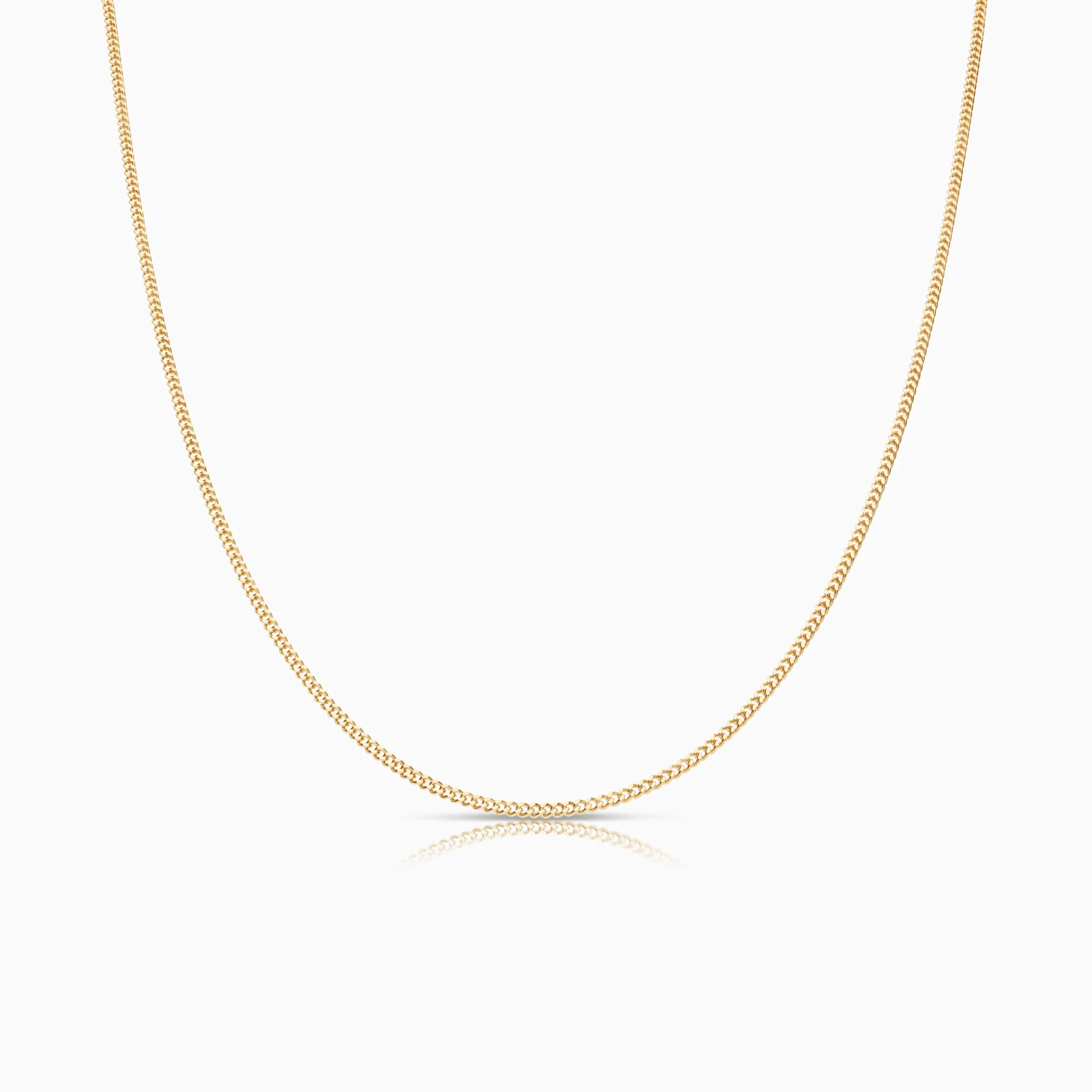Curb chain 45cm 18K gold