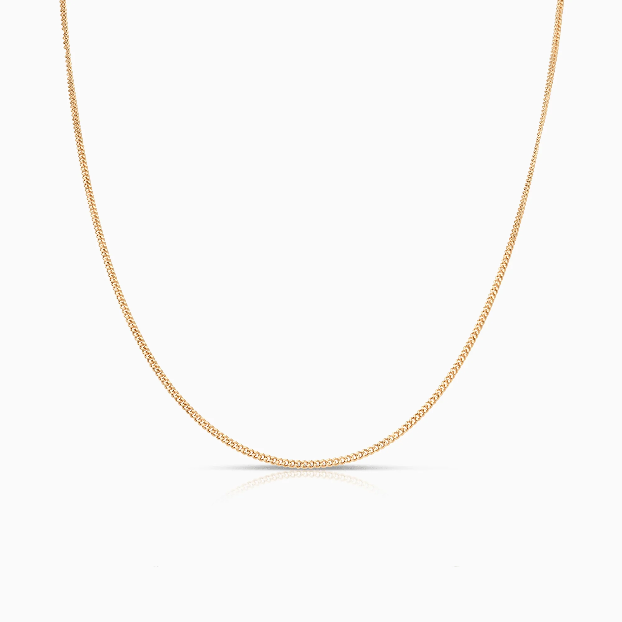 Curb chain 45cm 18K gold