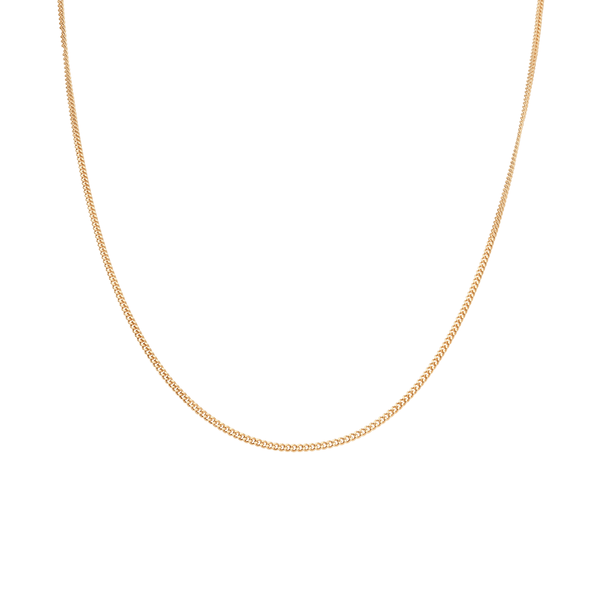Curb chain 45cm 18K gold - Image 2