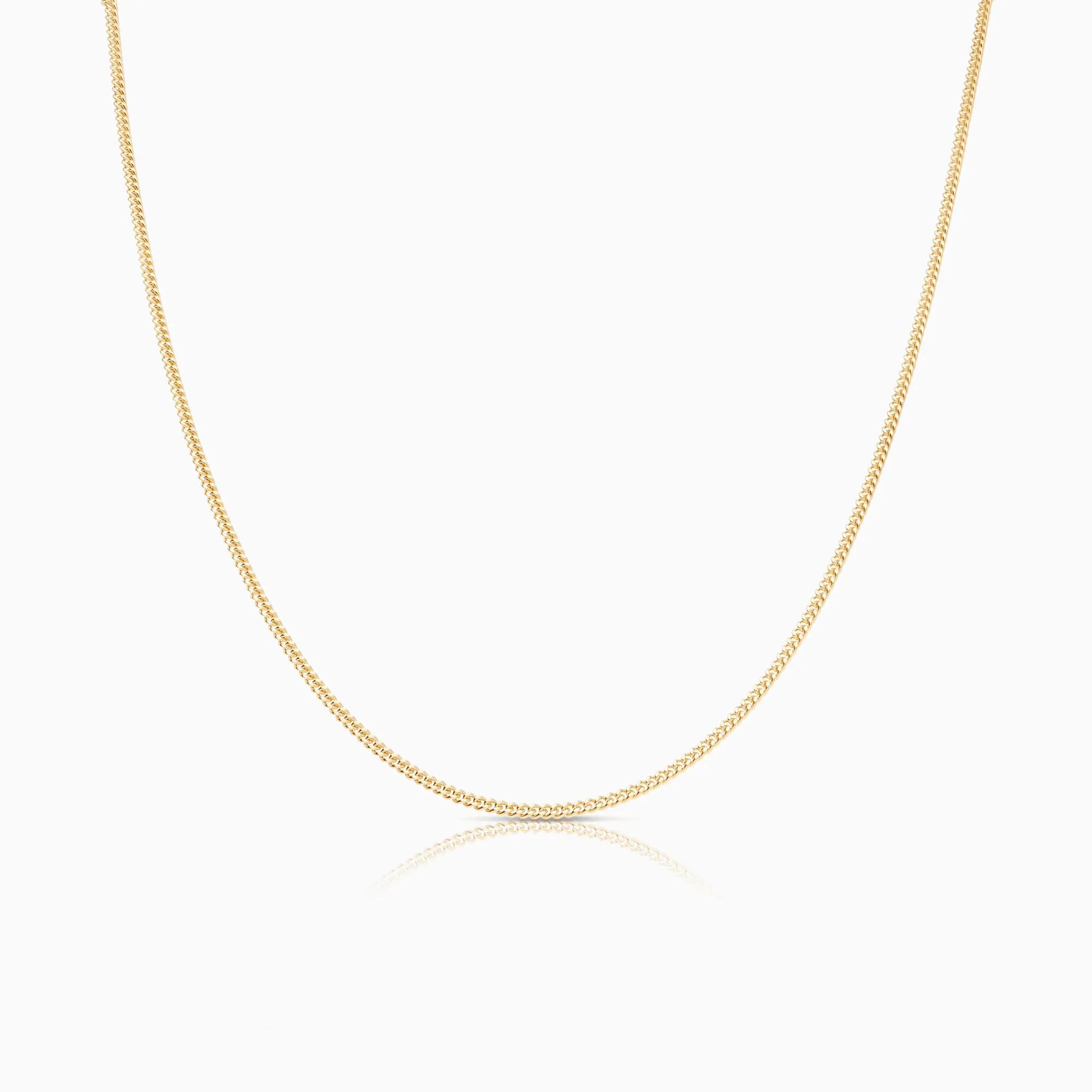 Curb chain 45cm 18K gold