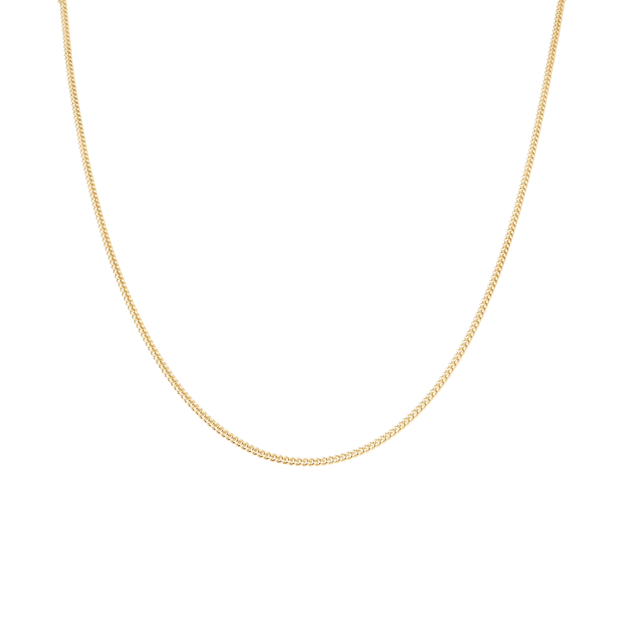 Curb chain 45cm 18K gold - Image 2