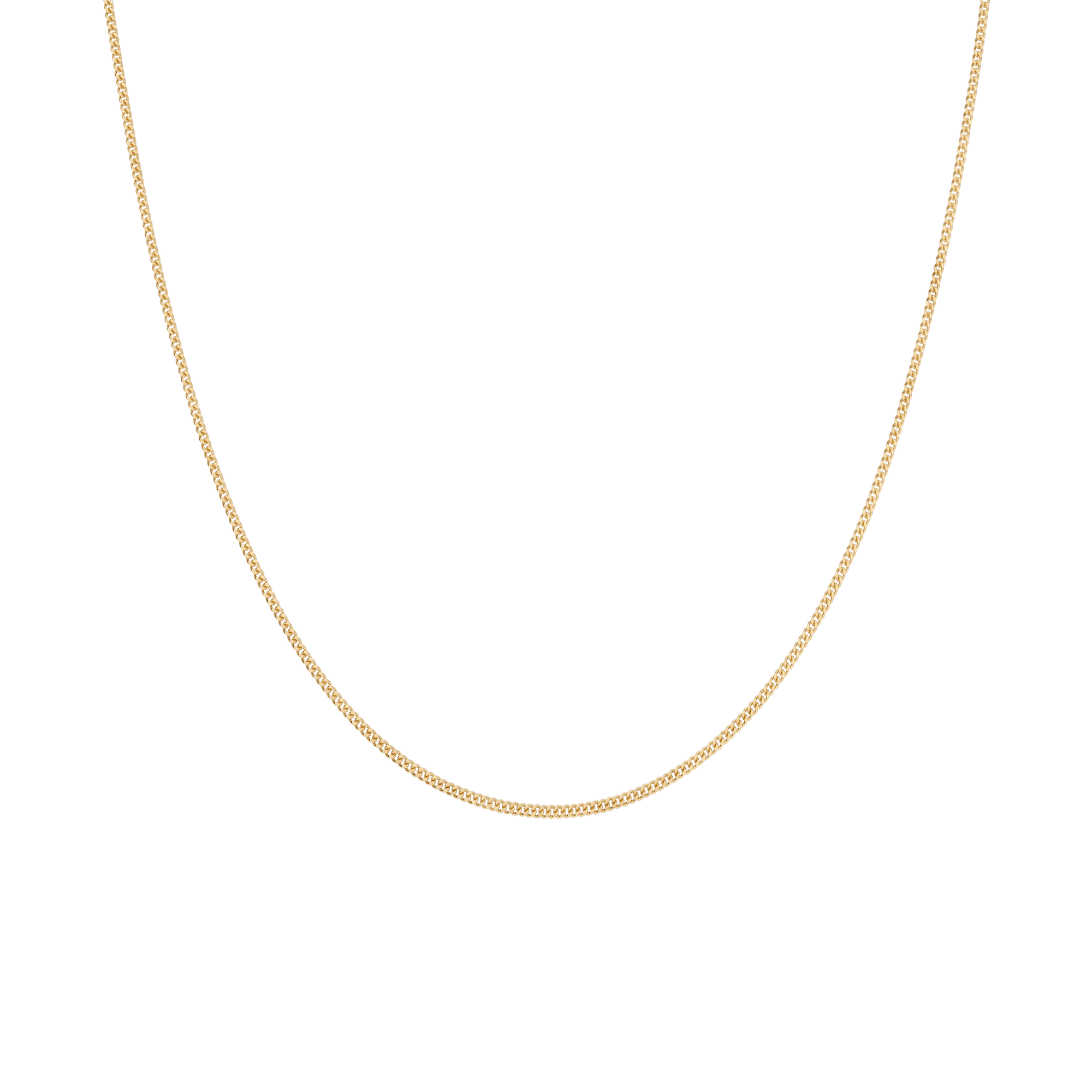 Curb chain 45cm 18K gold - Image 2