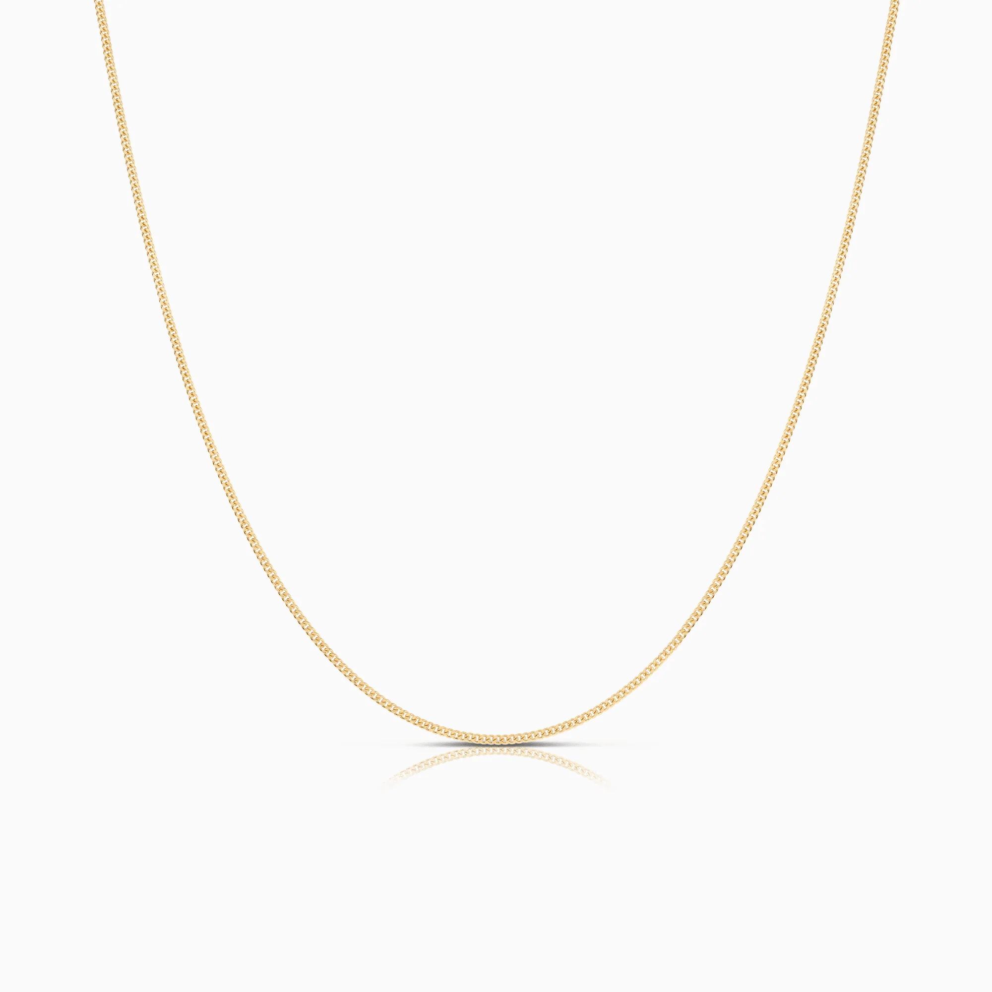 Curb chain 45cm 18K gold