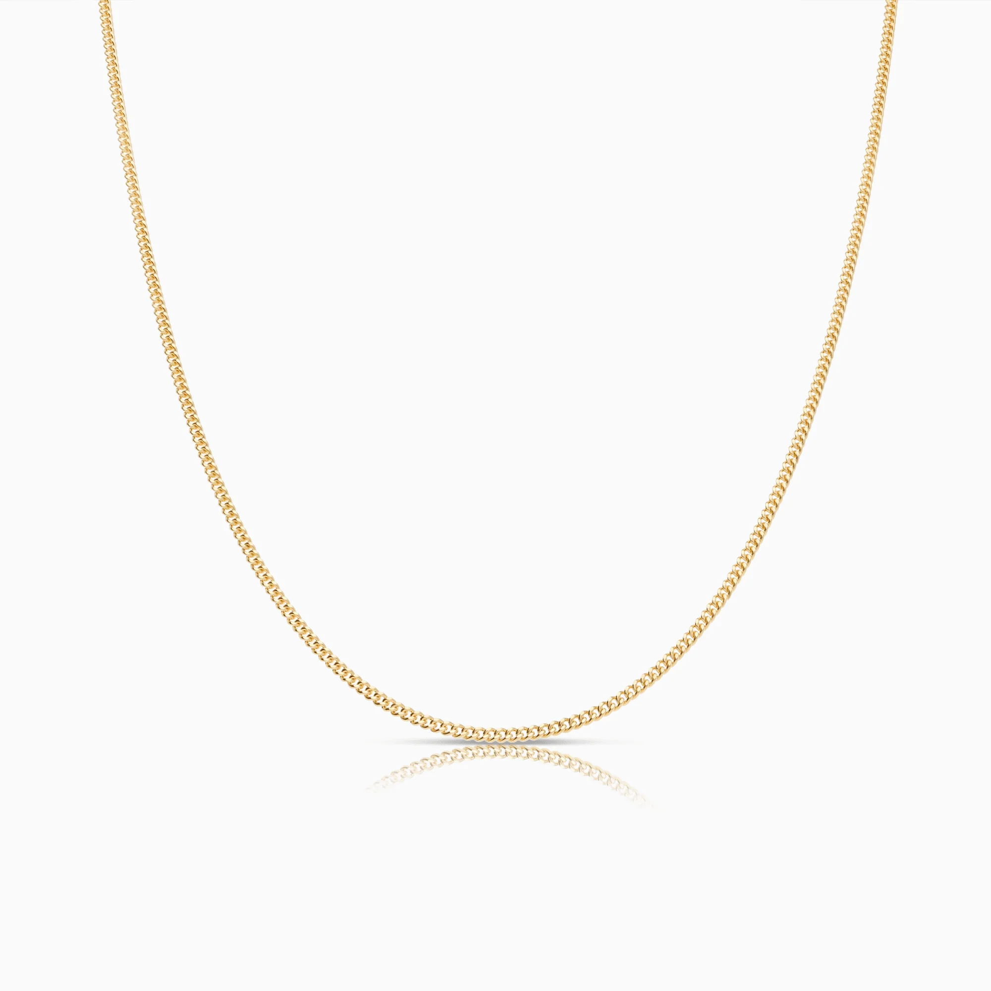 Curb chain 45cm 18K gold
