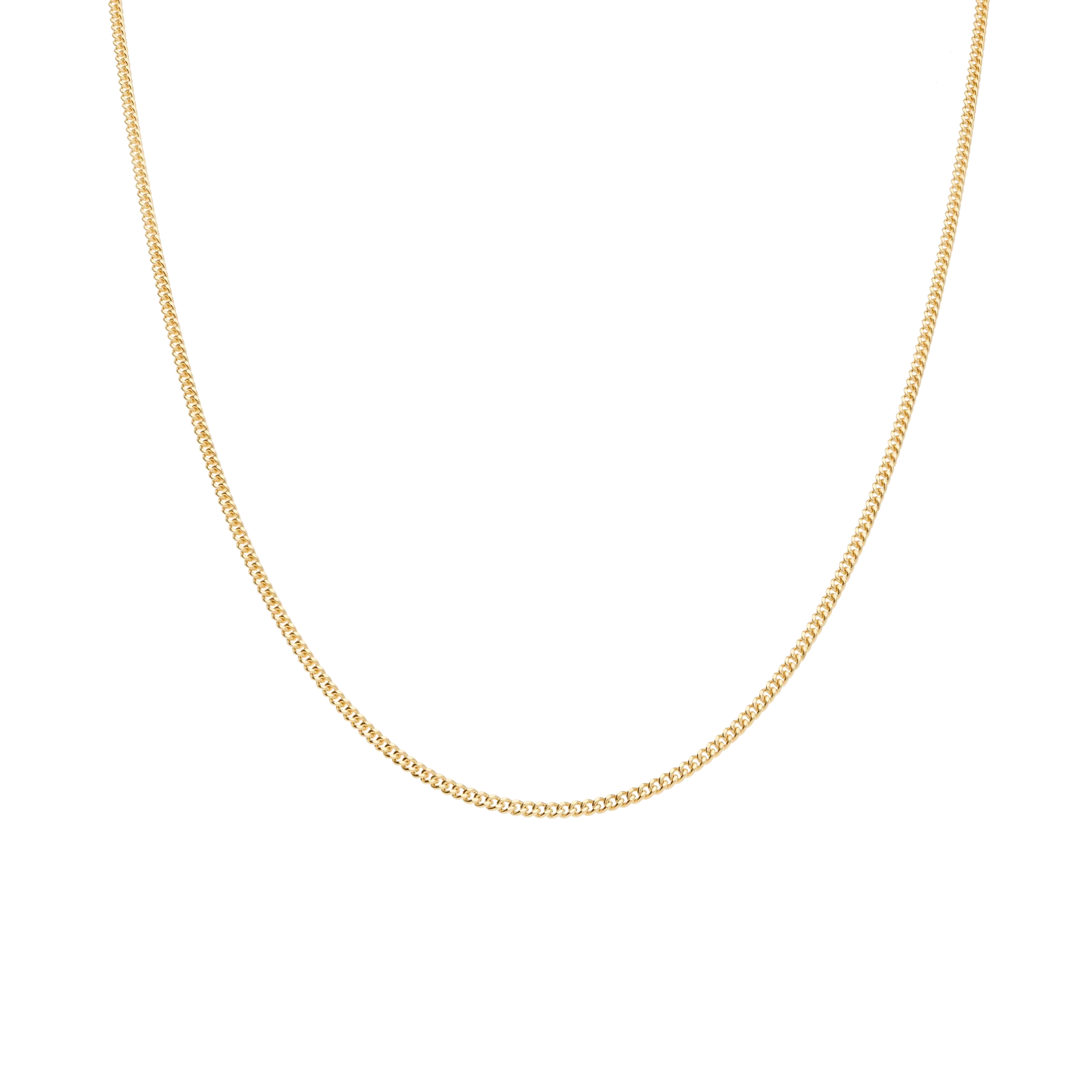 Curb chain 45cm 18K gold - Image 2