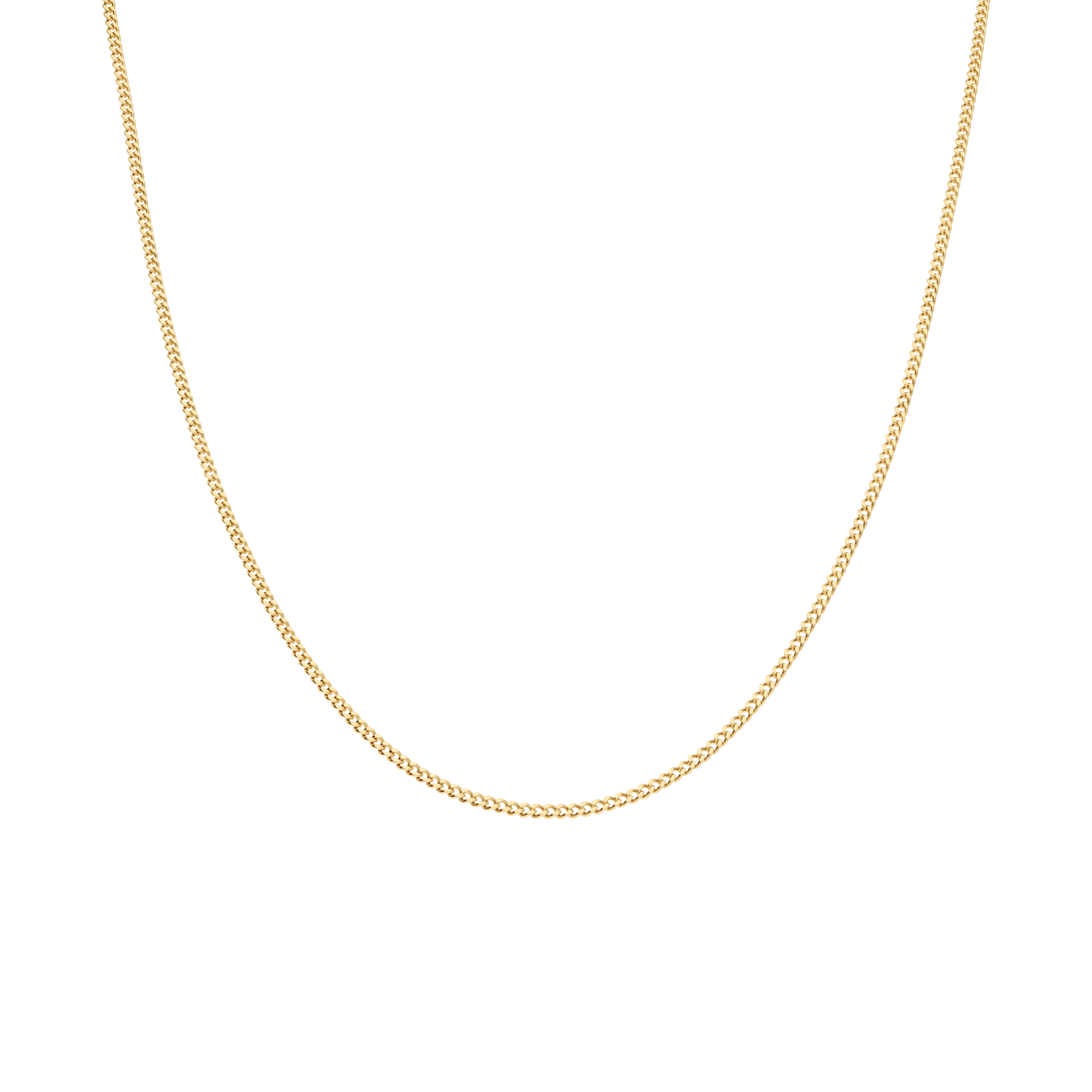 Curb chain 45cm 18K gold - Image 2