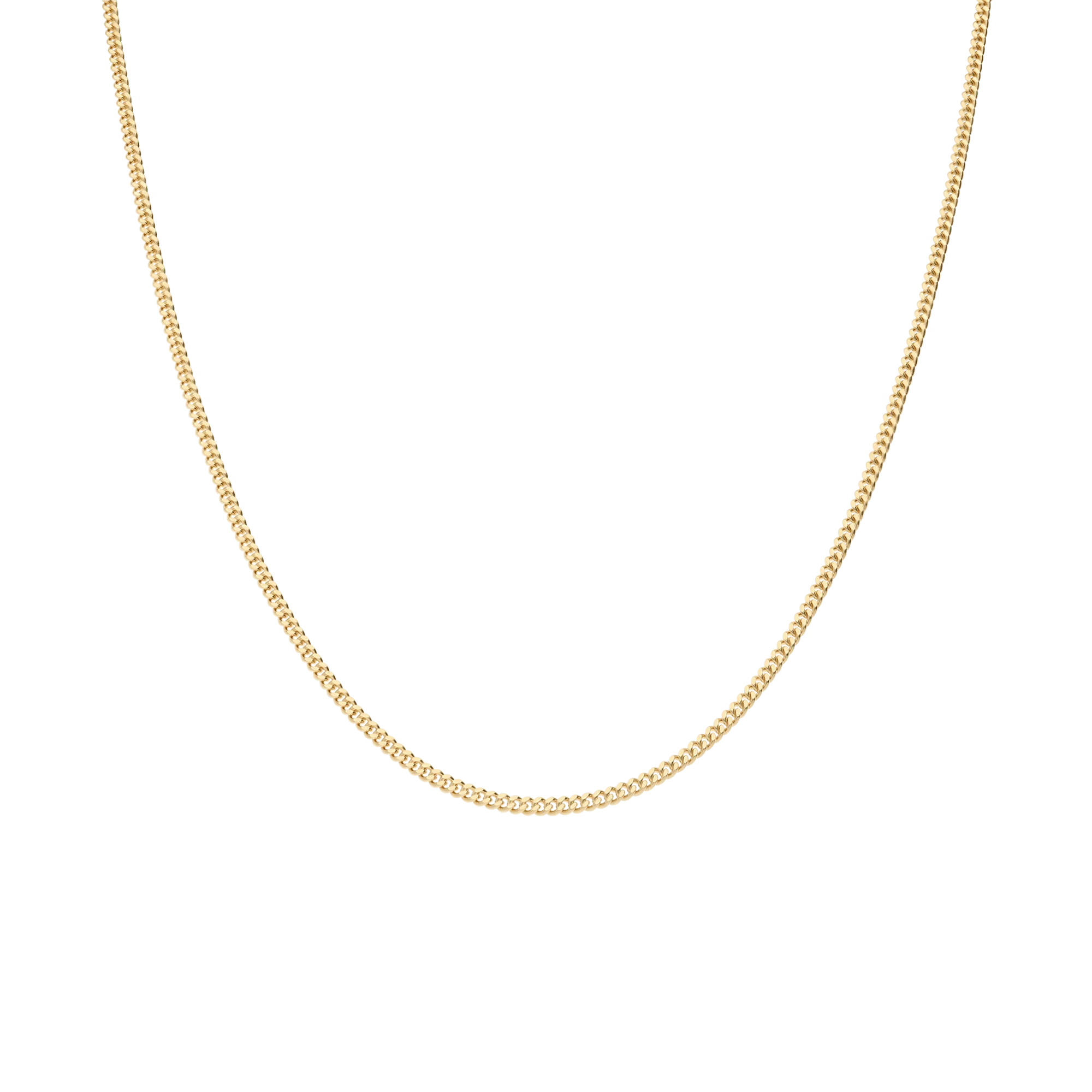 Curb chain 46.5cm 18K gold - Image 2