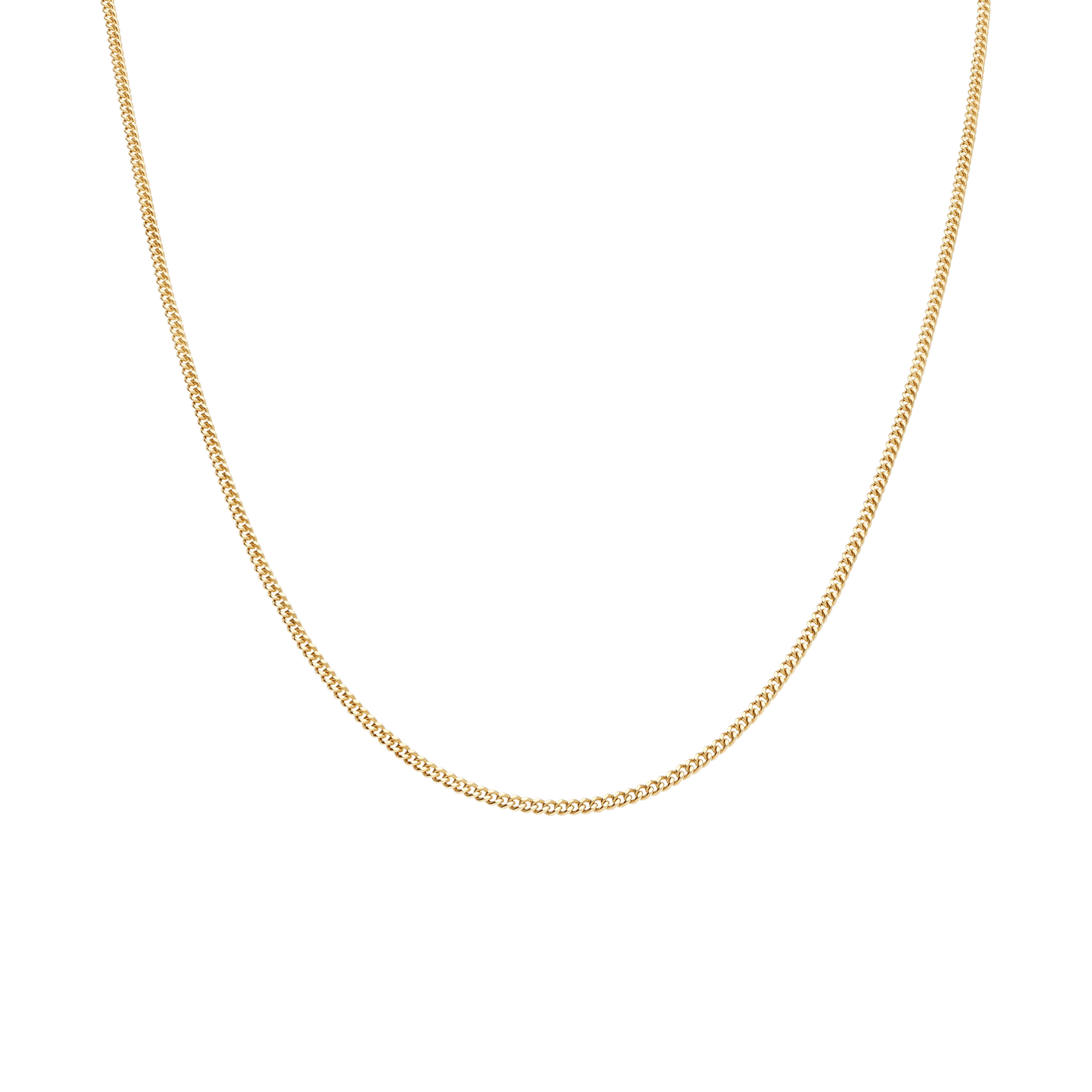 Curb chain 46.5cm 18K gold - Image 2