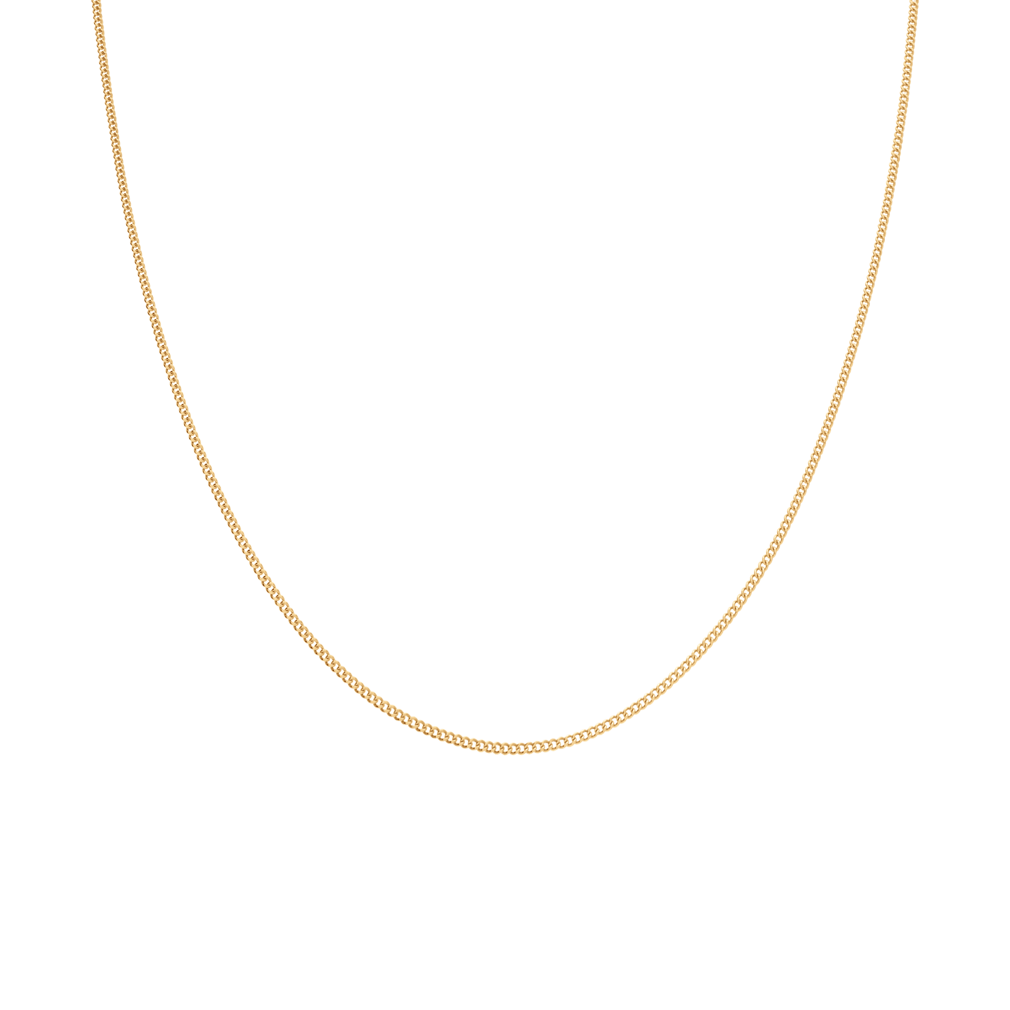 Curb chain 46.5cm 18K gold - Image 2