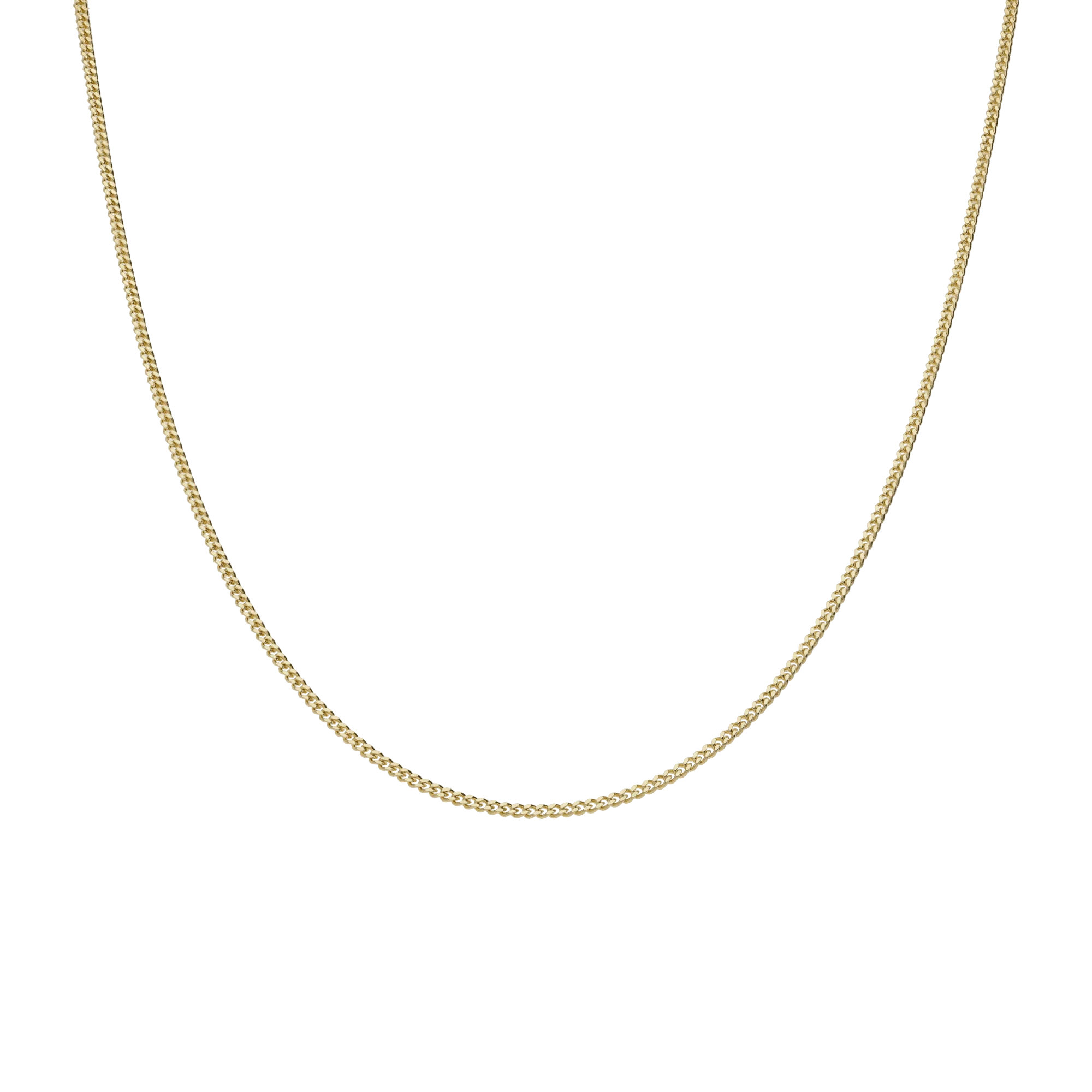 Curb chain 46cm 14K gold