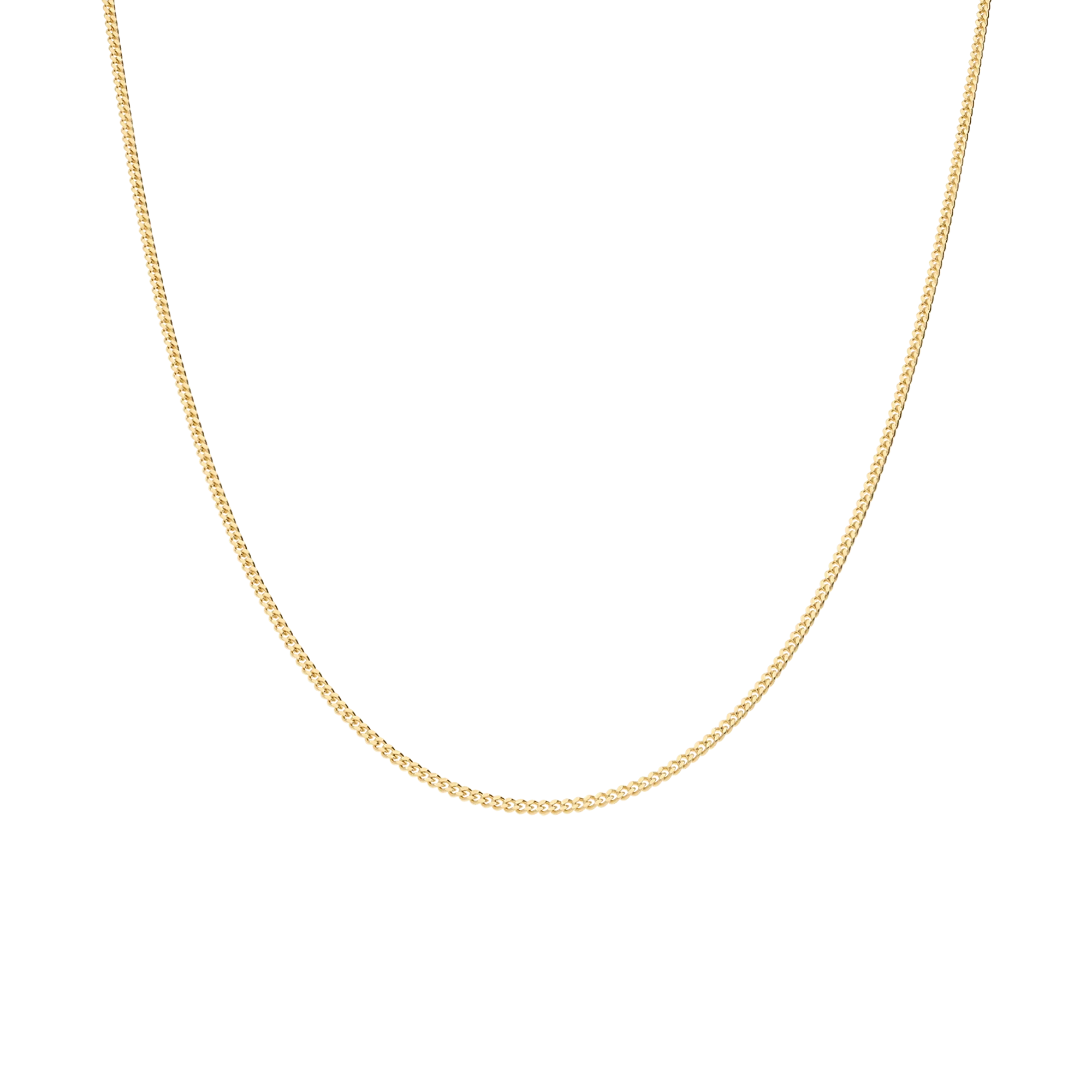 Curb chain 46cm 14K gold - Image 3