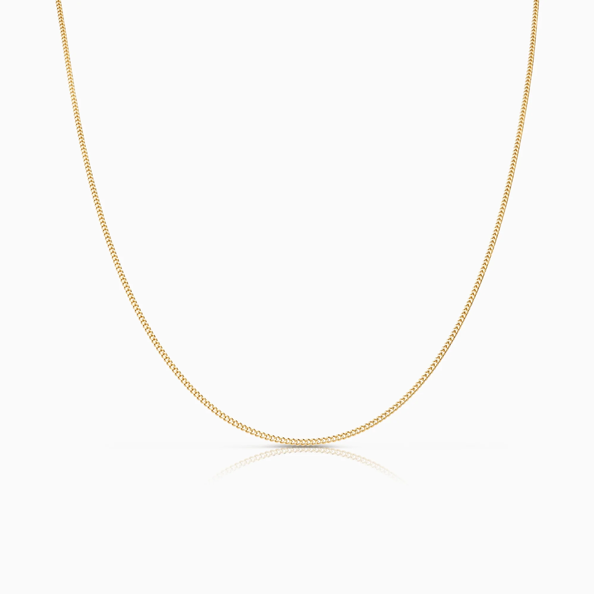 Curb chain 46cm 18K gold