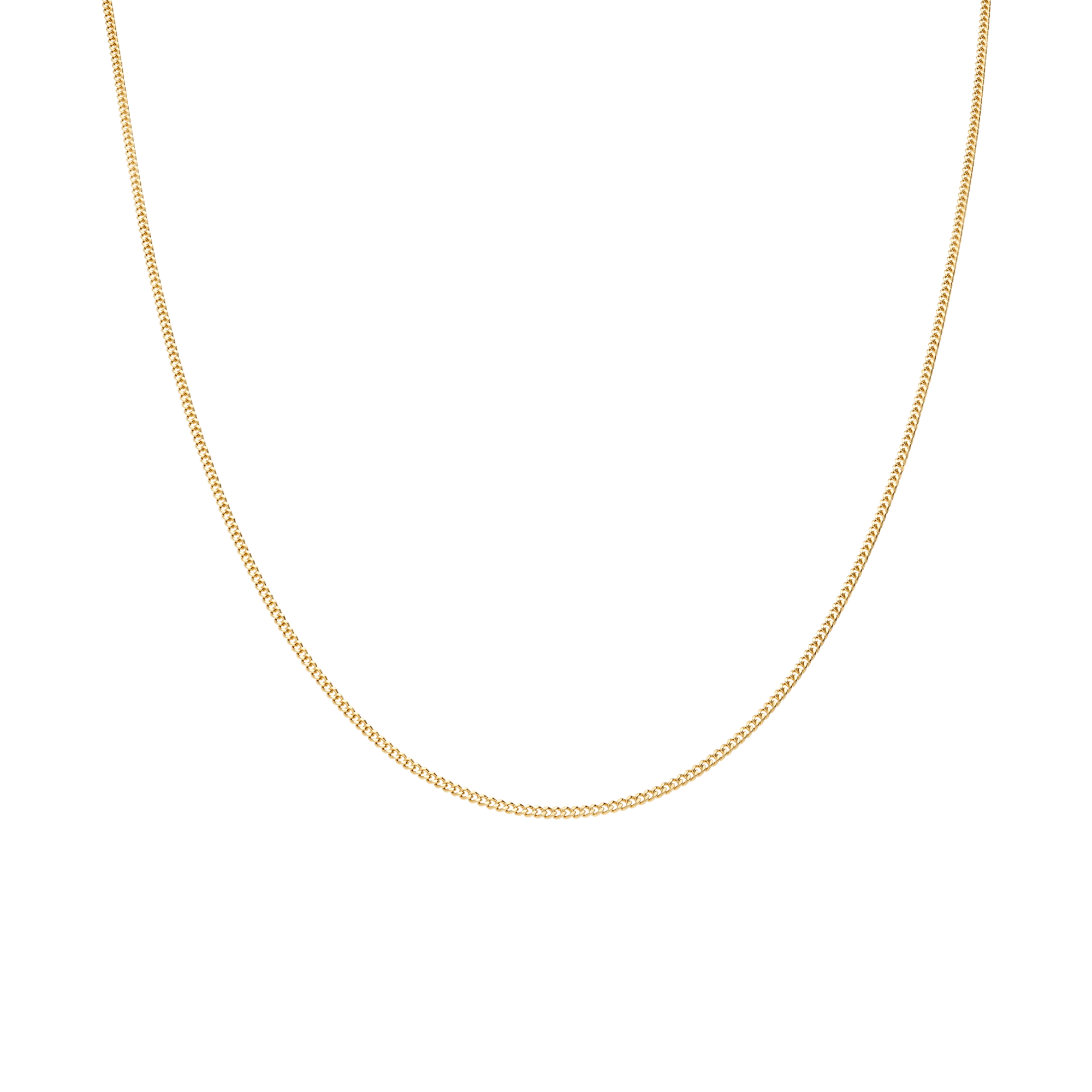 Curb chain 46cm 18K gold - Image 2