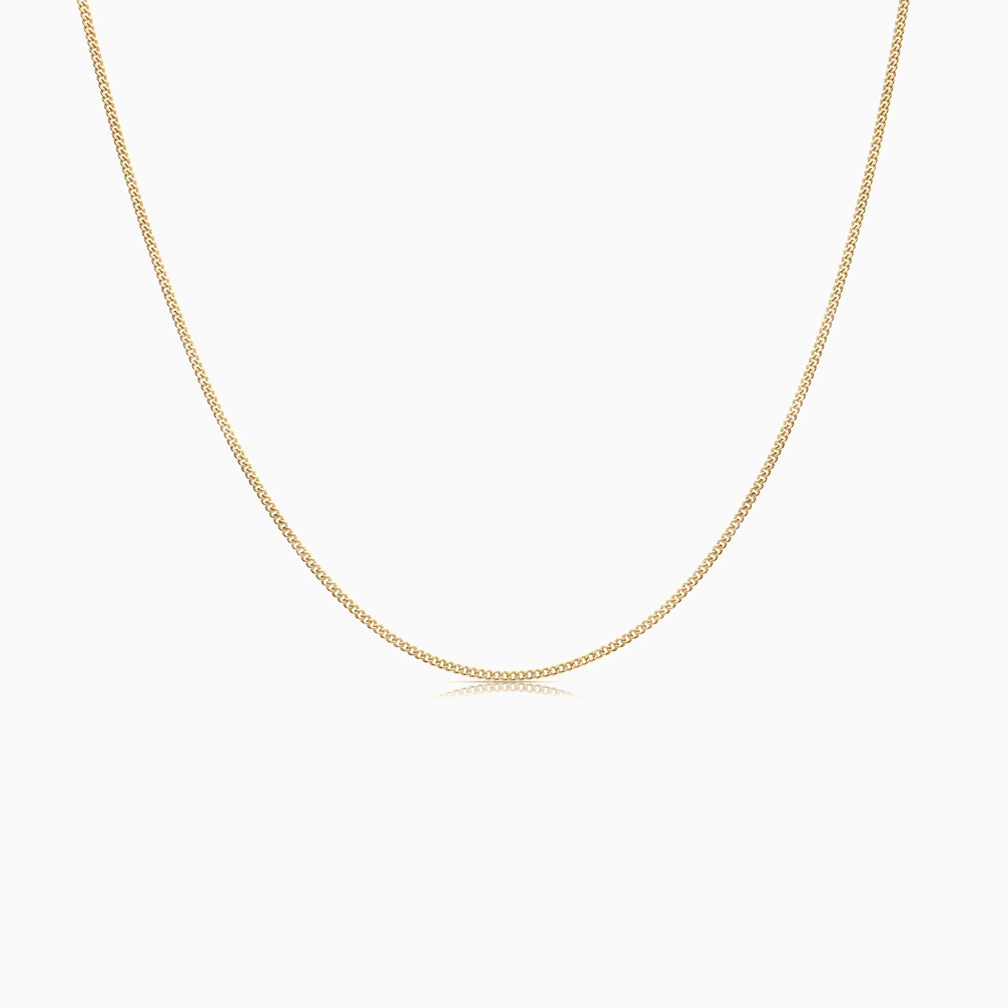 Curb chain 46cm 18K gold