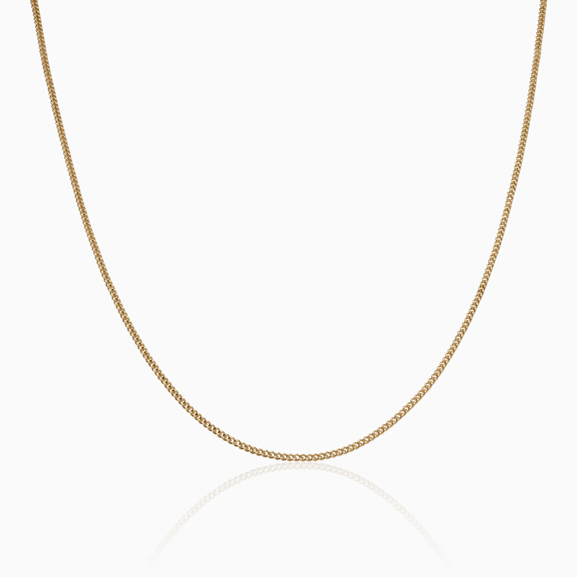Curb chain 46cm 18K gold