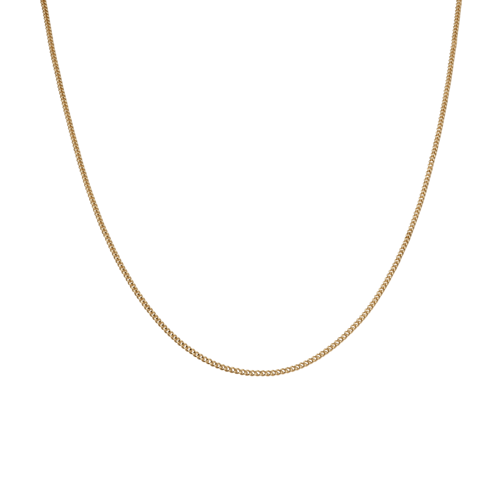 Curb chain 46cm 18K gold - Image 2