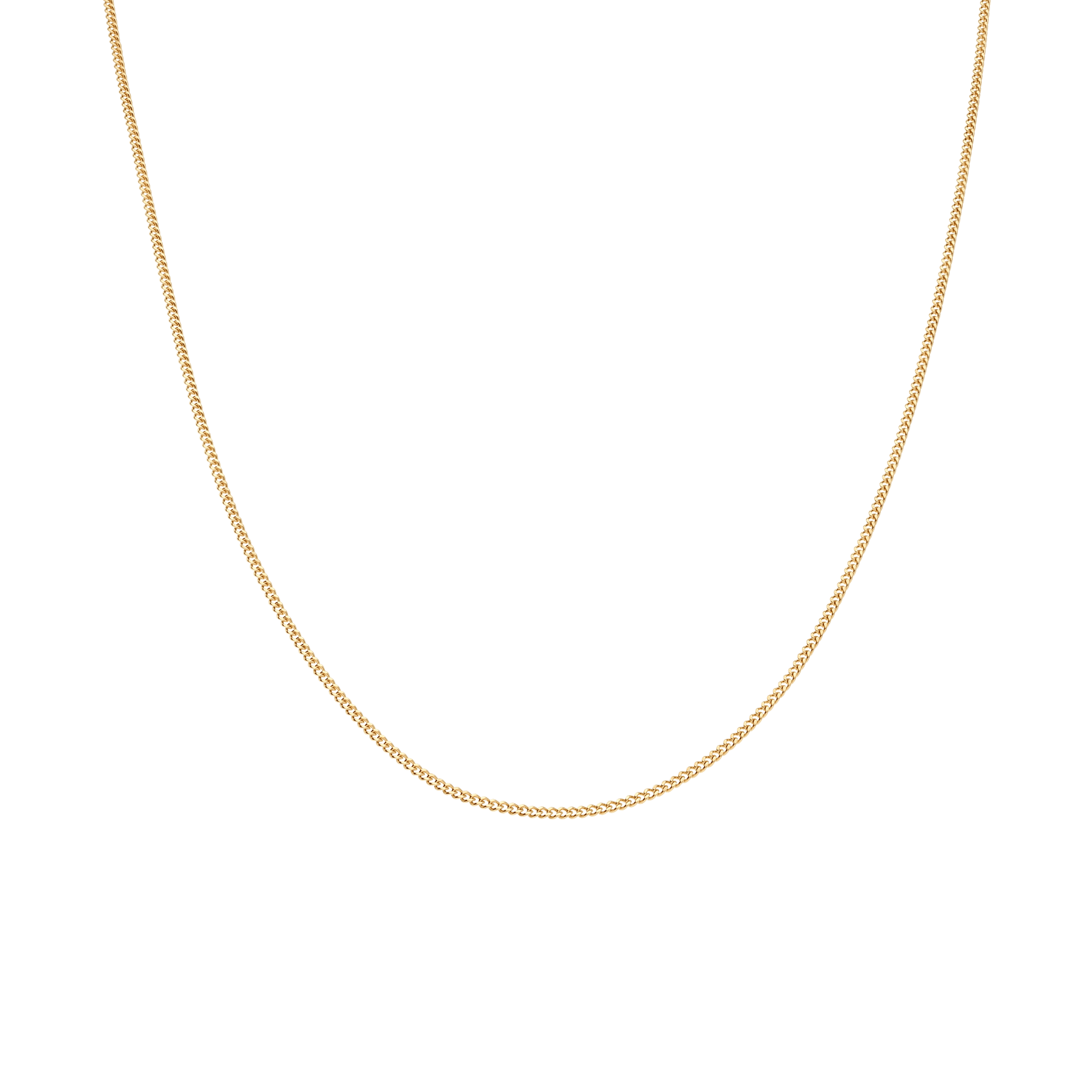 Curb chain 46cm 18K gold - Image 2
