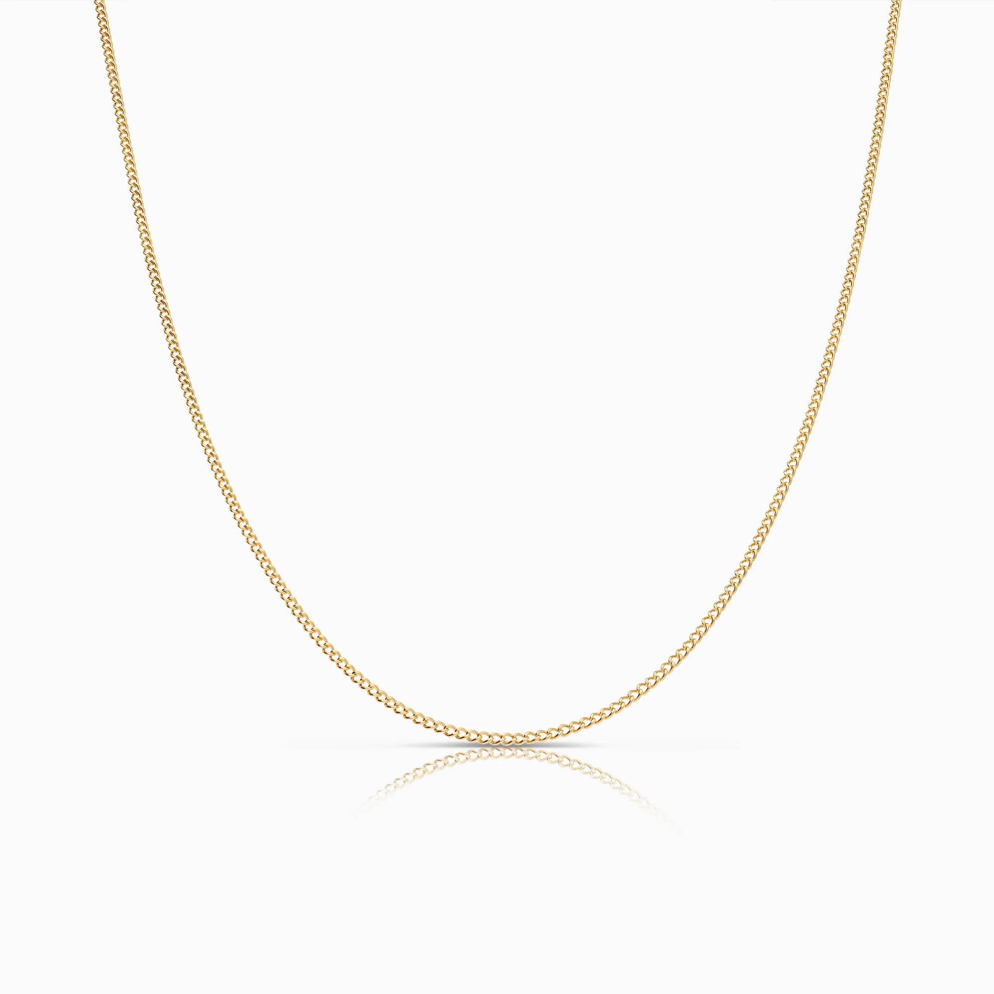 Curb Chain 47cm 18K Gold