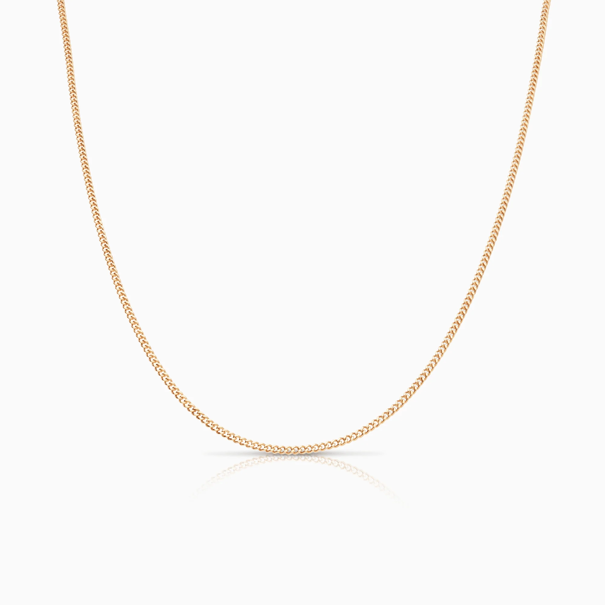 Curb Chain 47cm 18K Gold