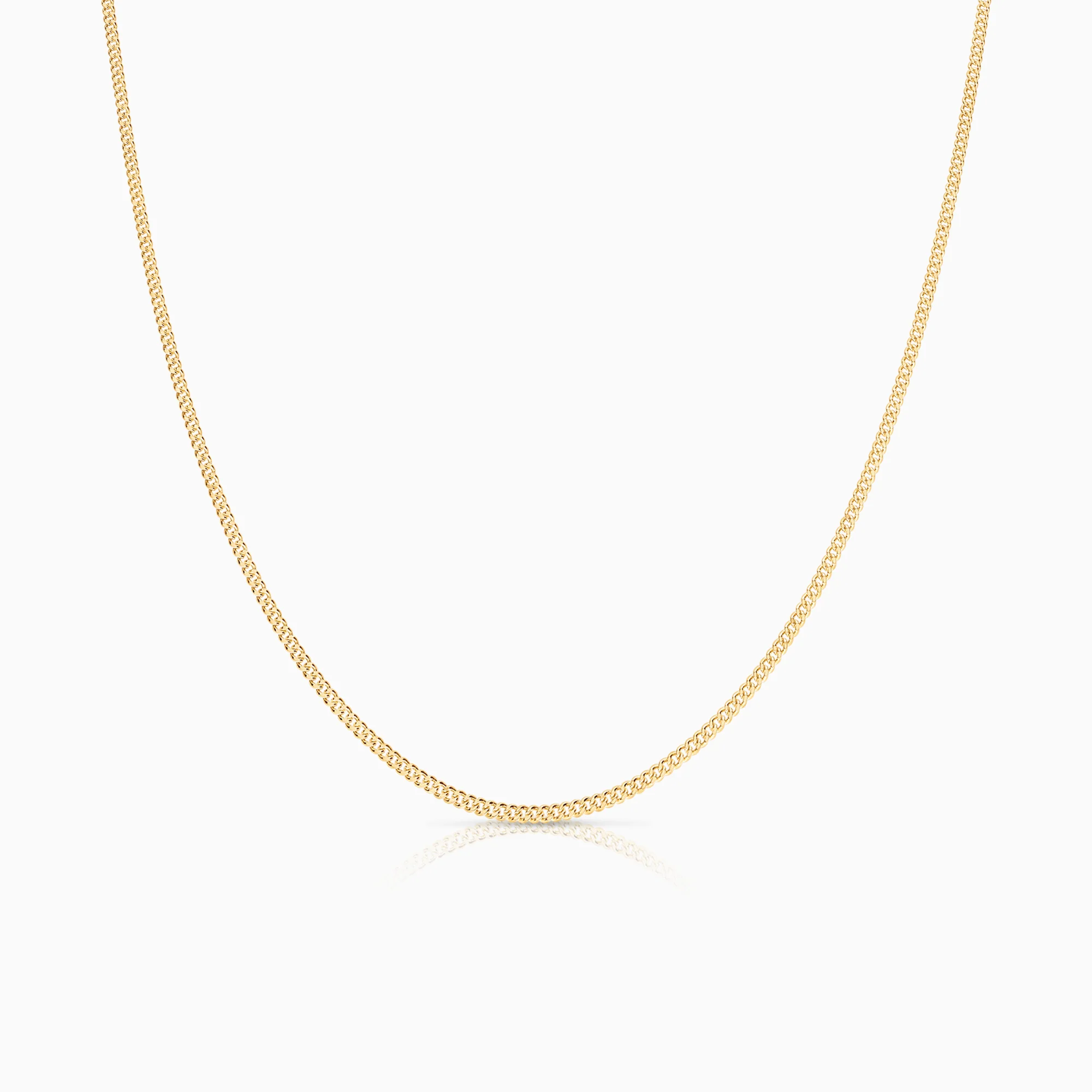 Curb chain 50.0cm 18K gold