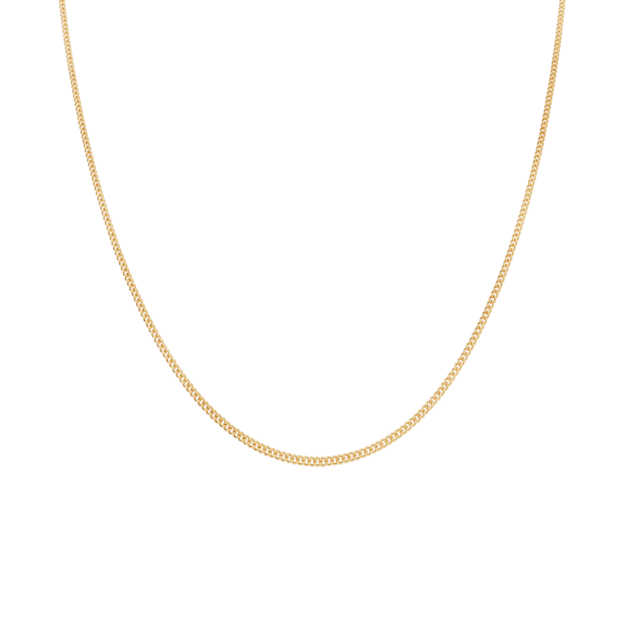 Curb chain 50.5cm 18K gold - Image 2