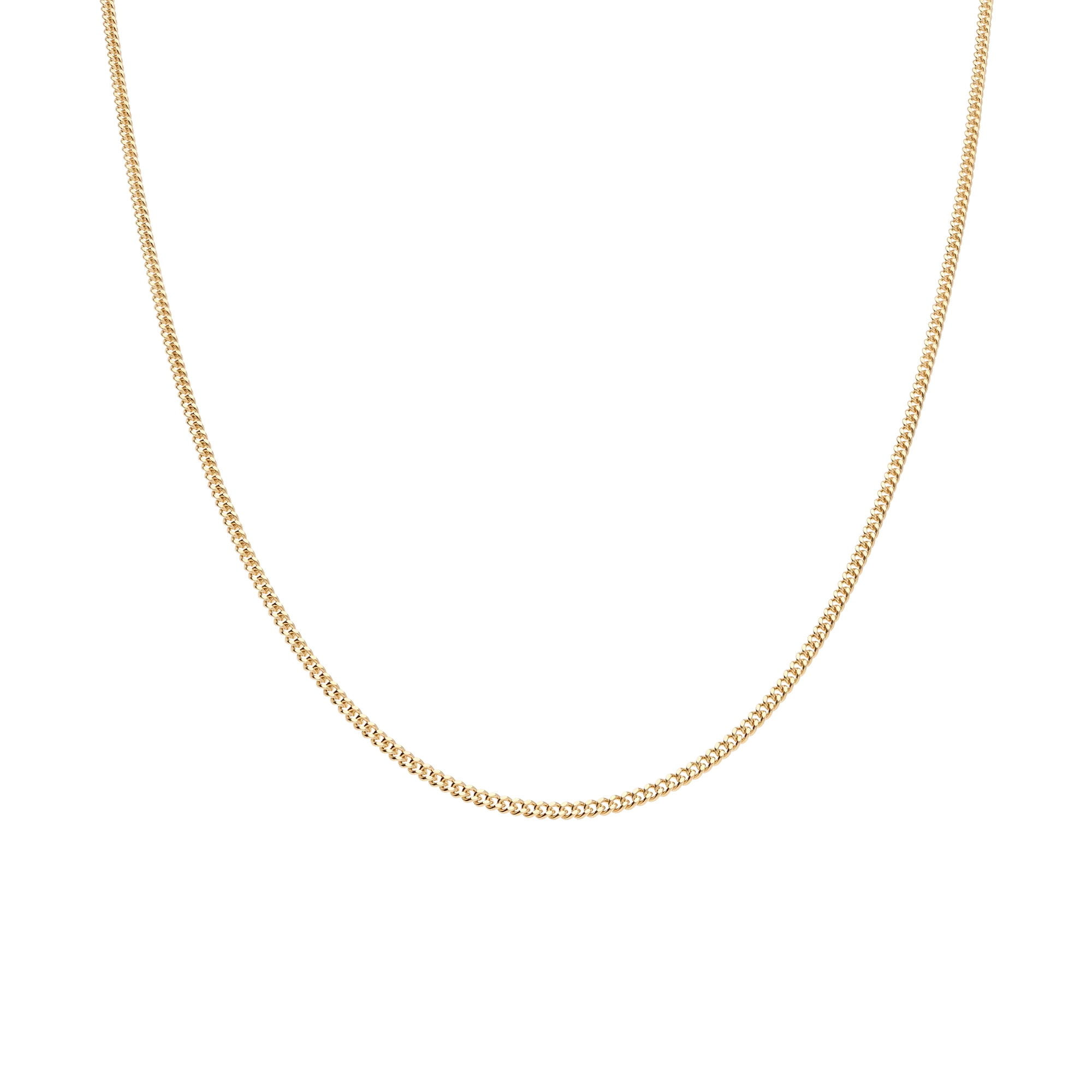 Curb chain 50cm 18K gold - Image 2