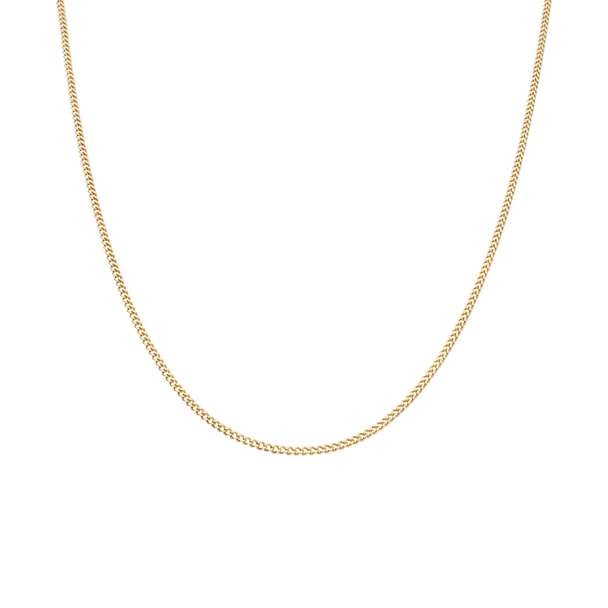 Curb chain 50cm 18K gold - Image 2