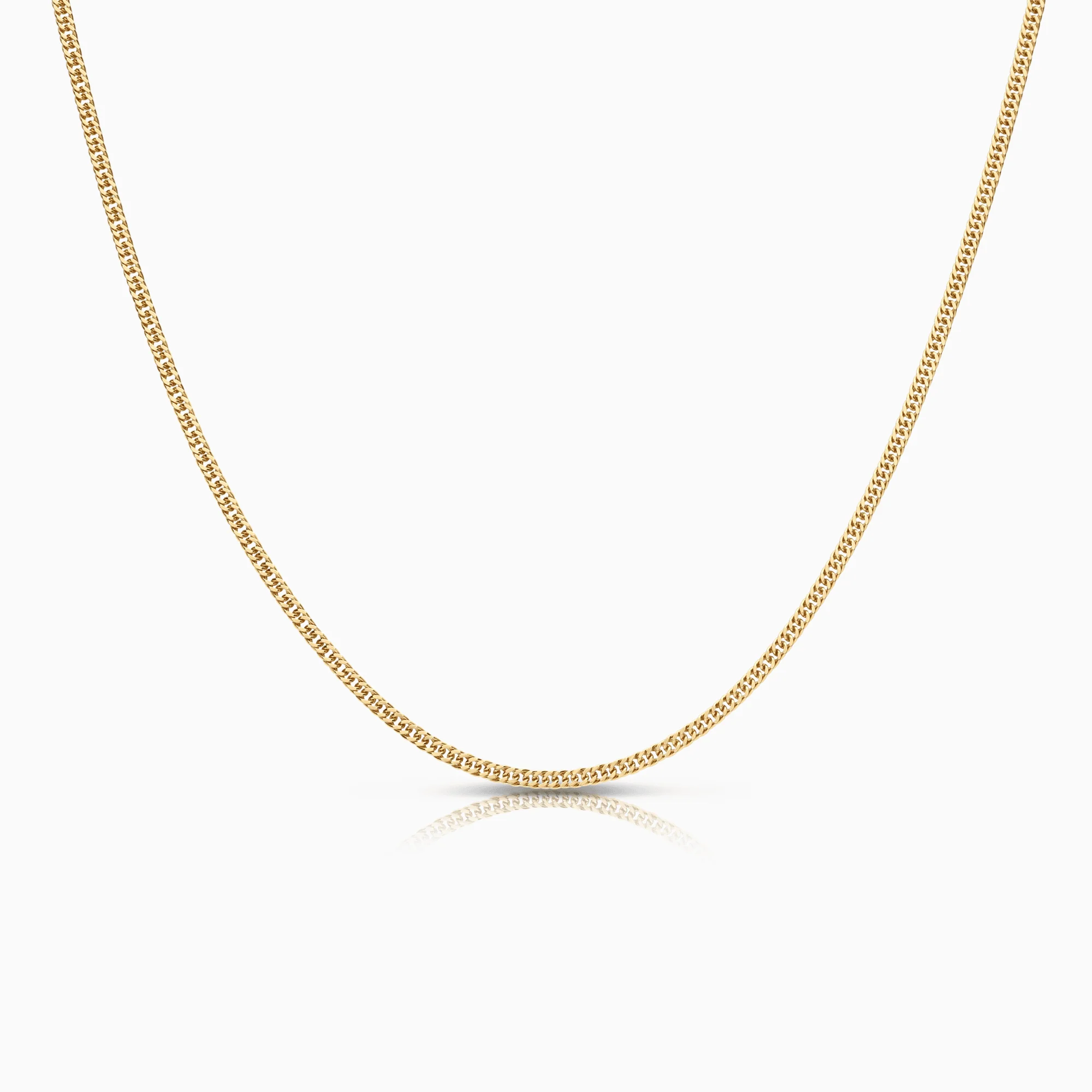 Curb chain 51.5cm 18K gold - Image 2