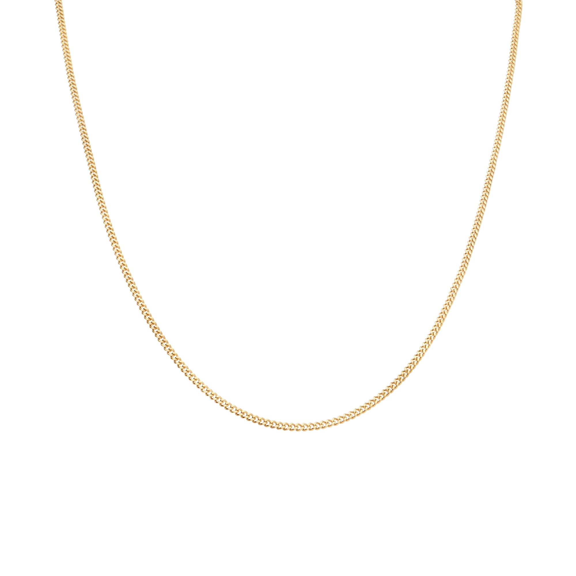 Curb chain 52cm 18K gold - Image 2